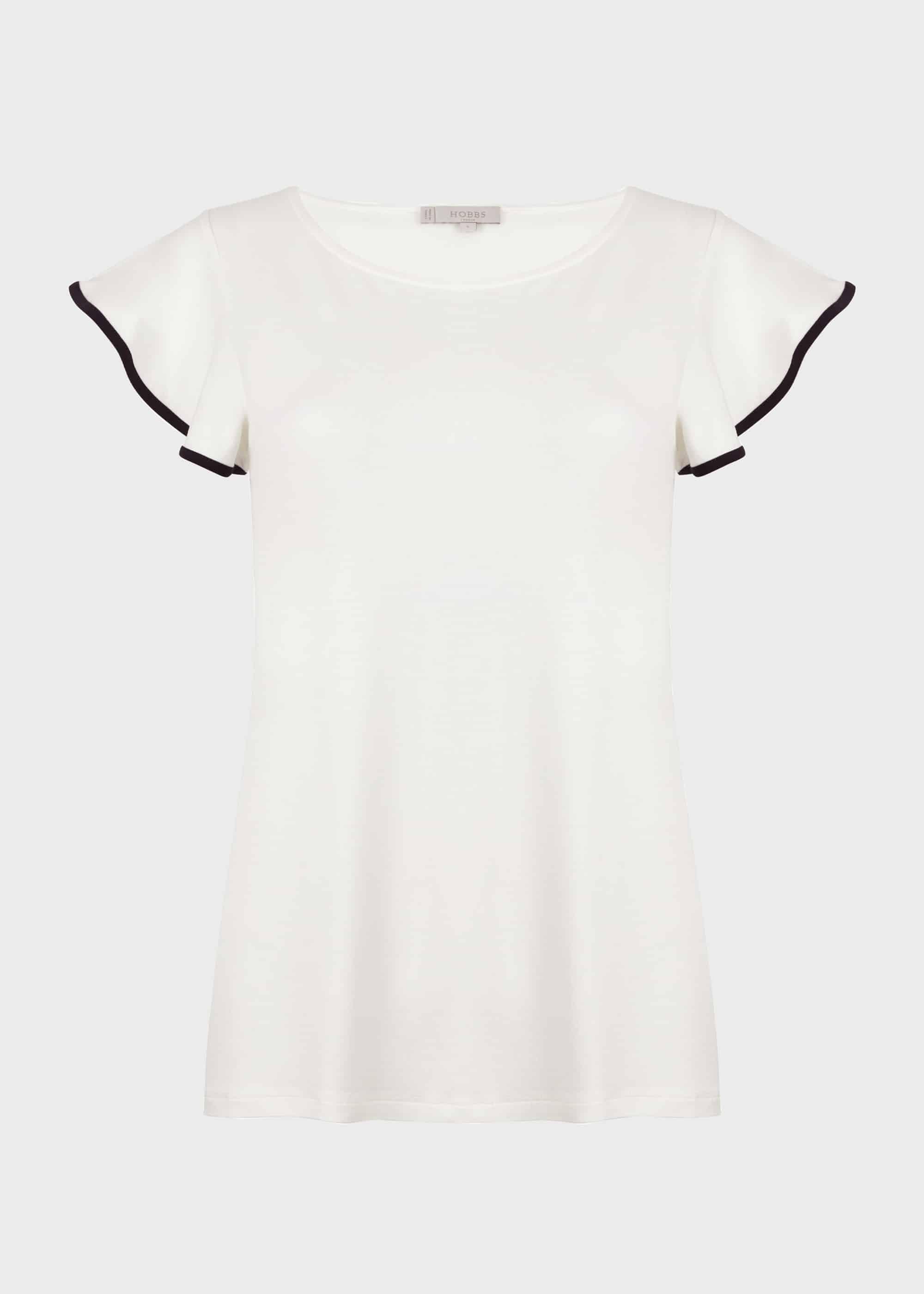 Nessie Top, White Navy, hi-res