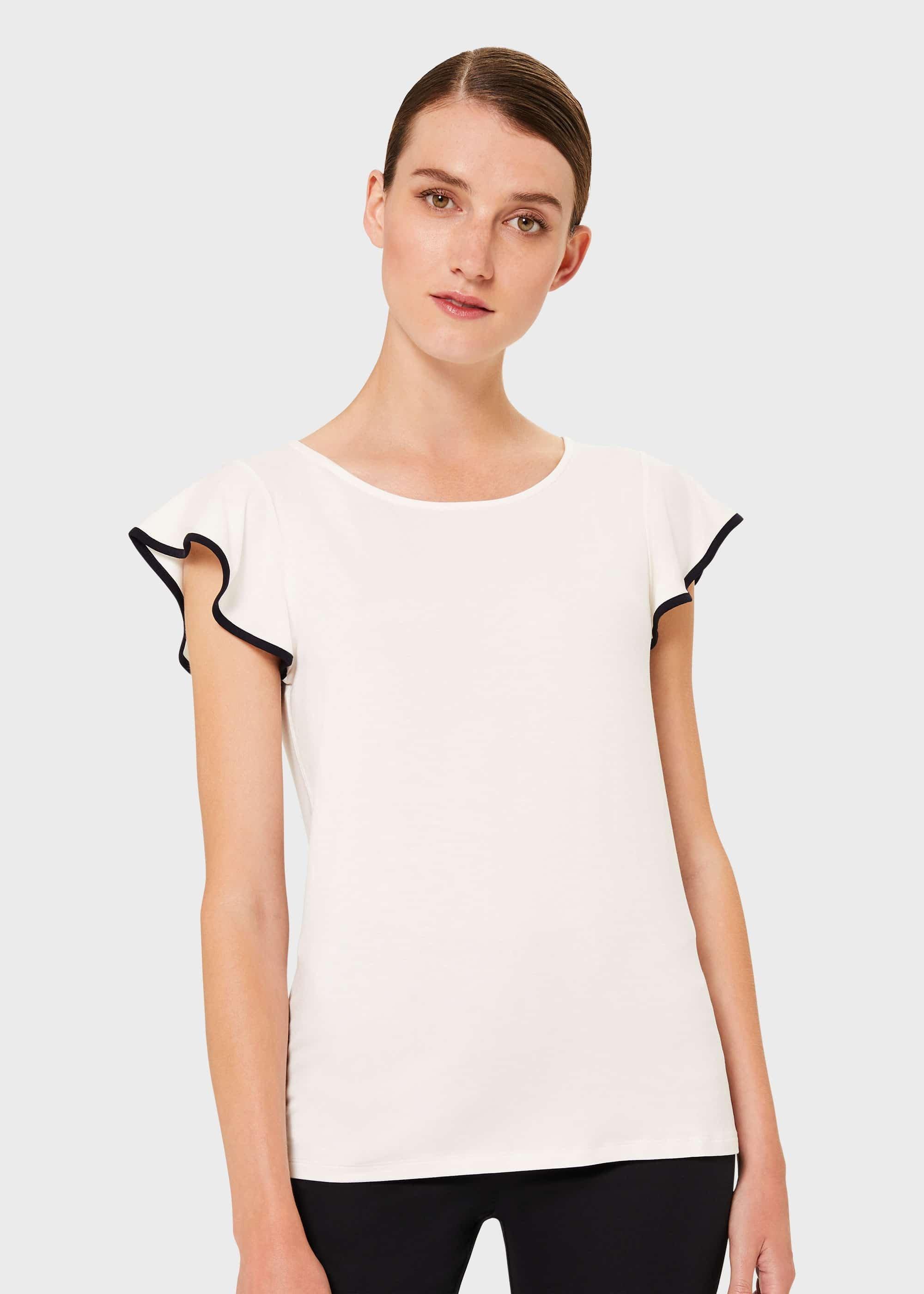 Nessie Top, White Navy, hi-res