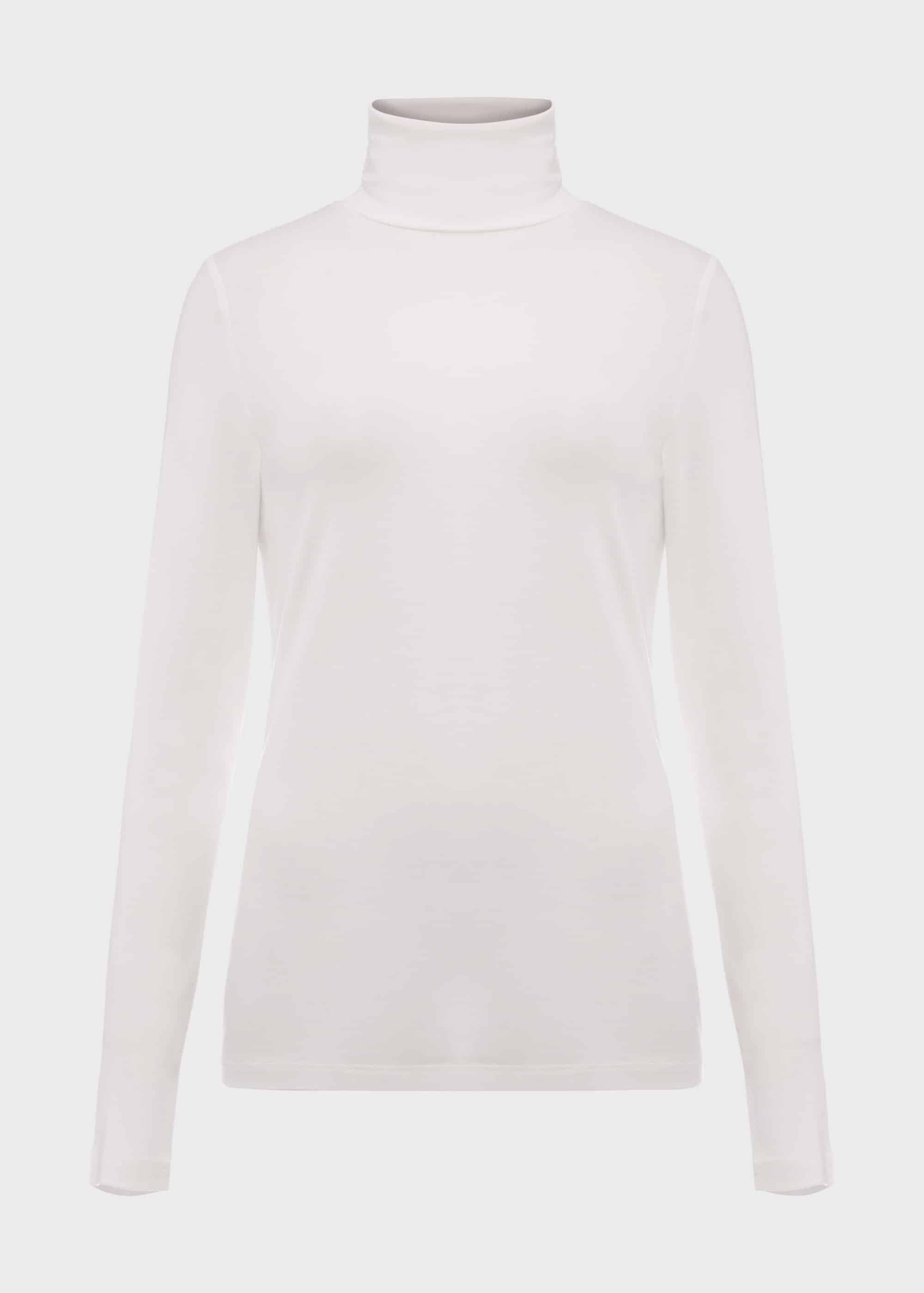 Mischa Turtle Neck, Ivory, hi-res
