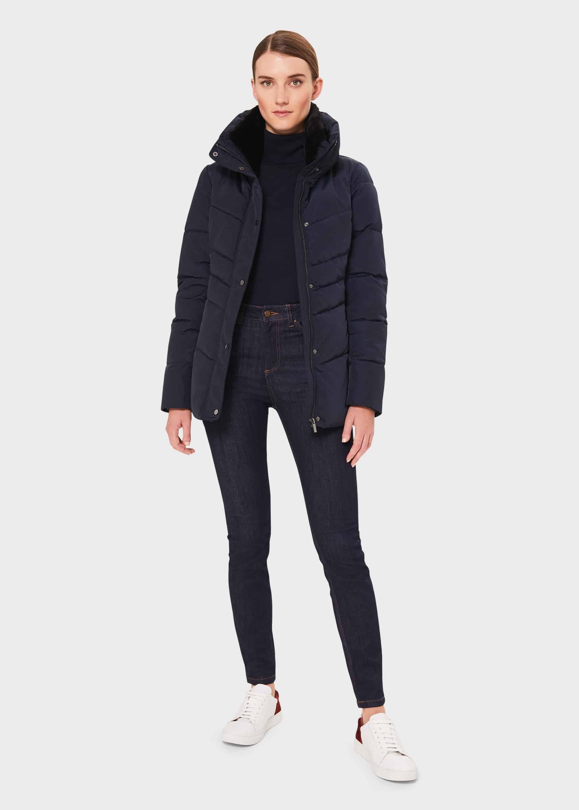 Izzy Puffer Jacket, Navy, hi-res
