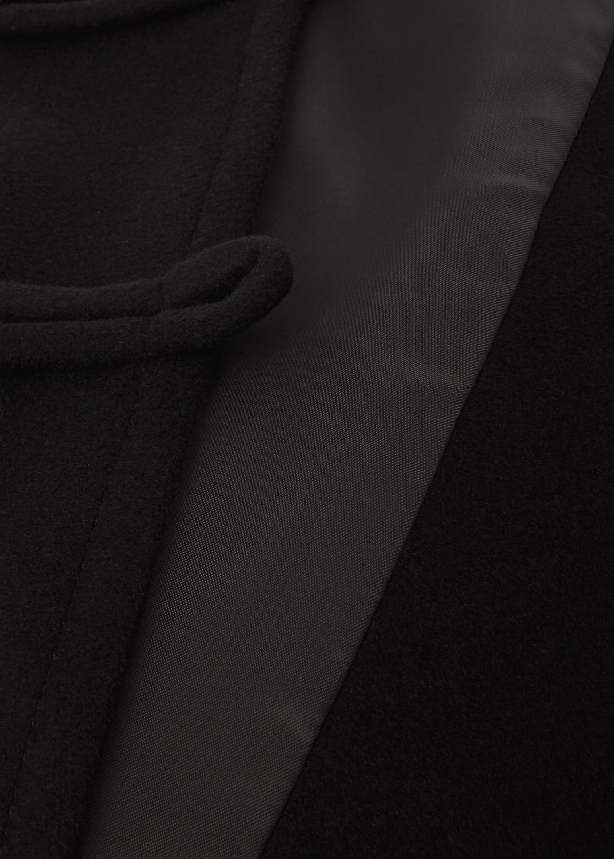 Nuala Wool Blend Coat, Black, hi-res