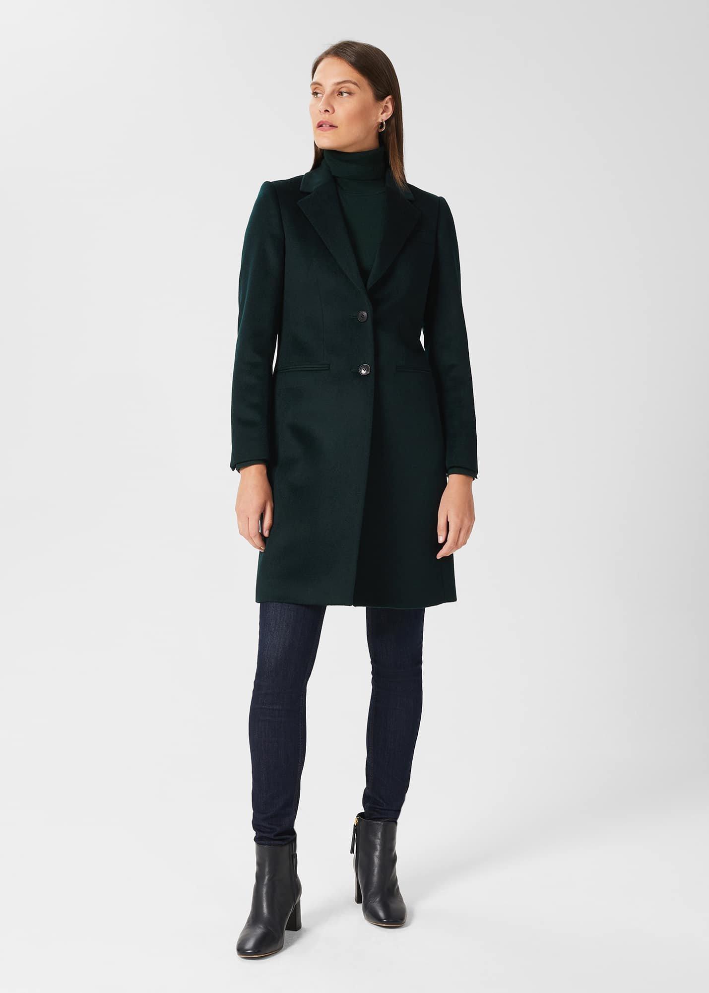 Tilda Wool Coat, Fern Green, hi-res