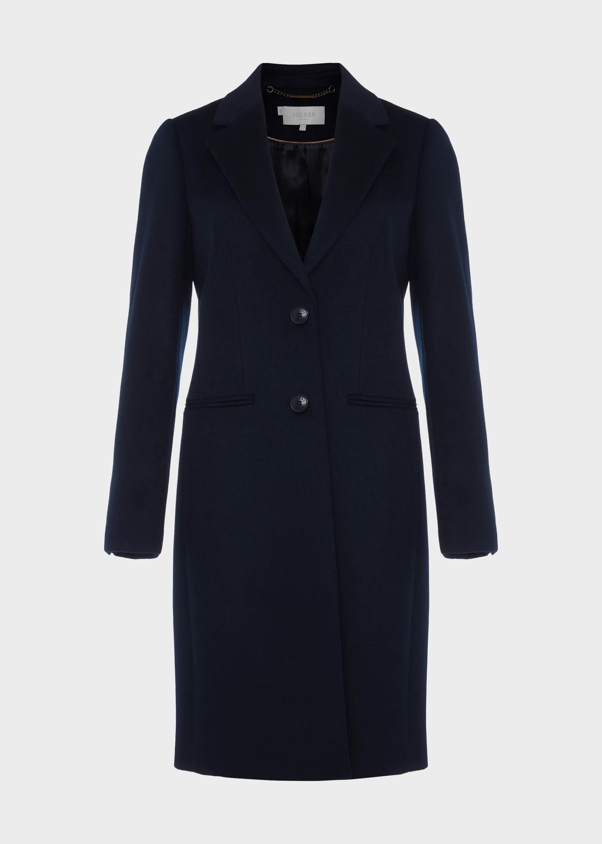 Tilda Wool Coat, Navy, hi-res