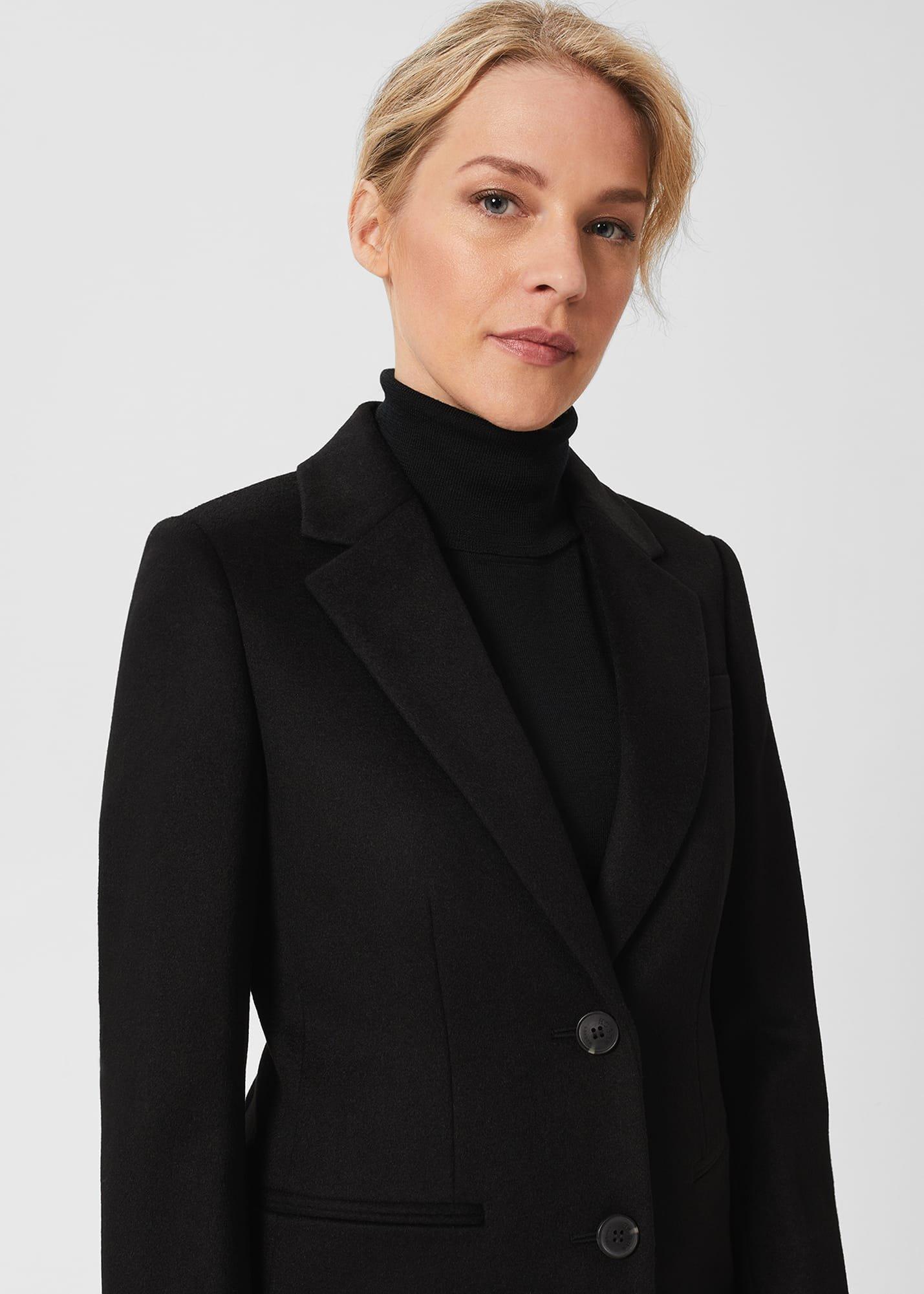 Petite Tilda Wool Coat, Black, hi-res