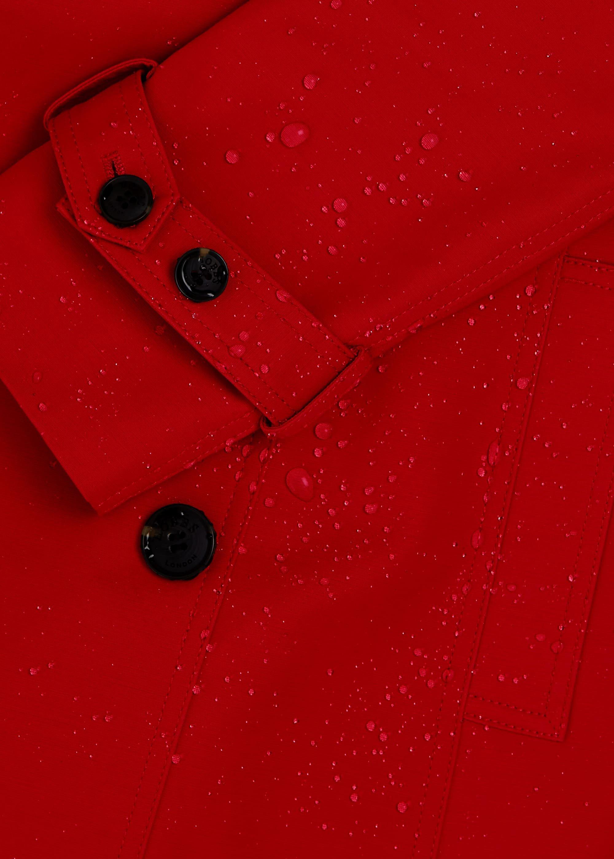 Saskia Water Resistant Trench Coat, Red, hi-res