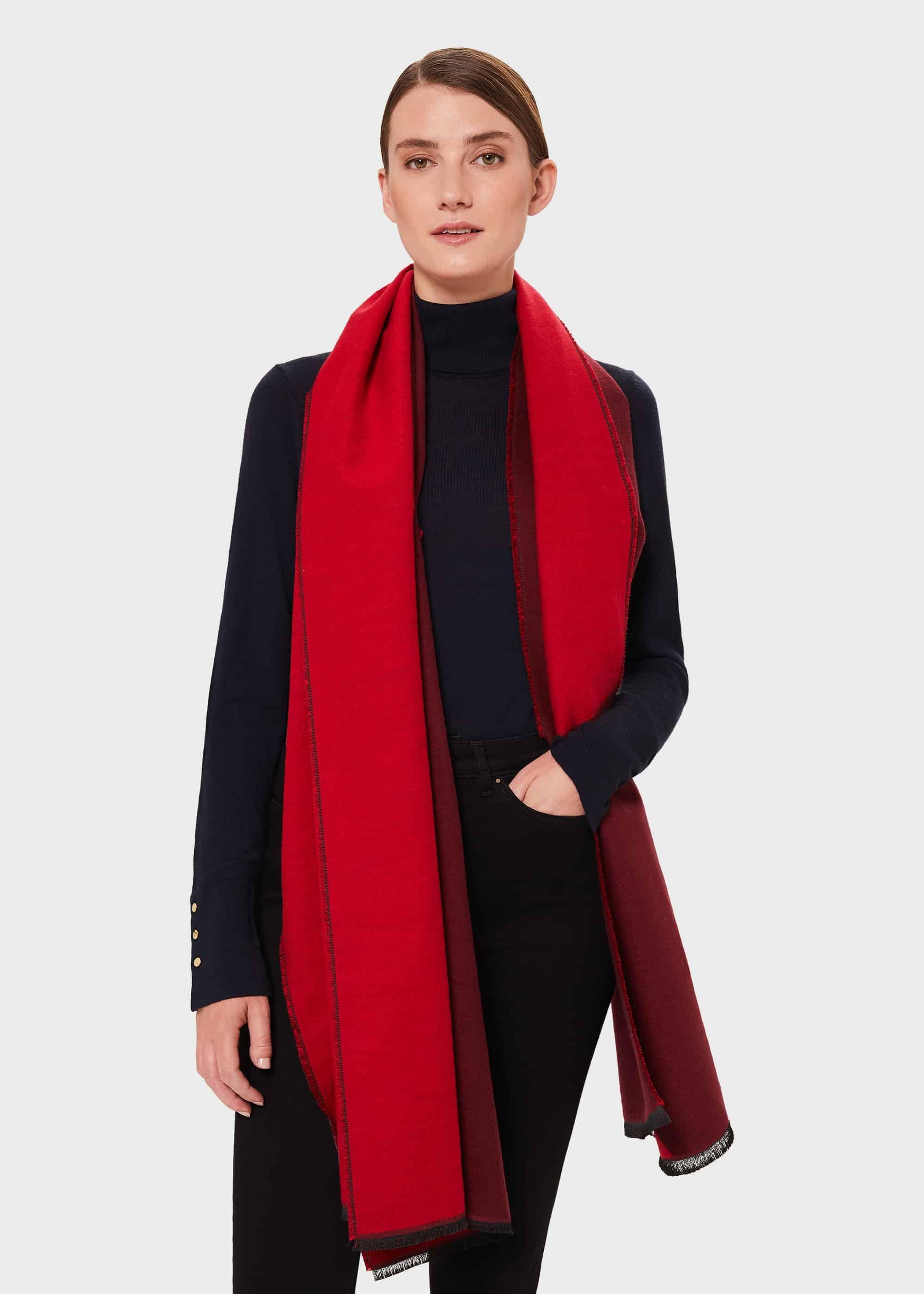 Everly Scarf, Merlot Blossom, hi-res