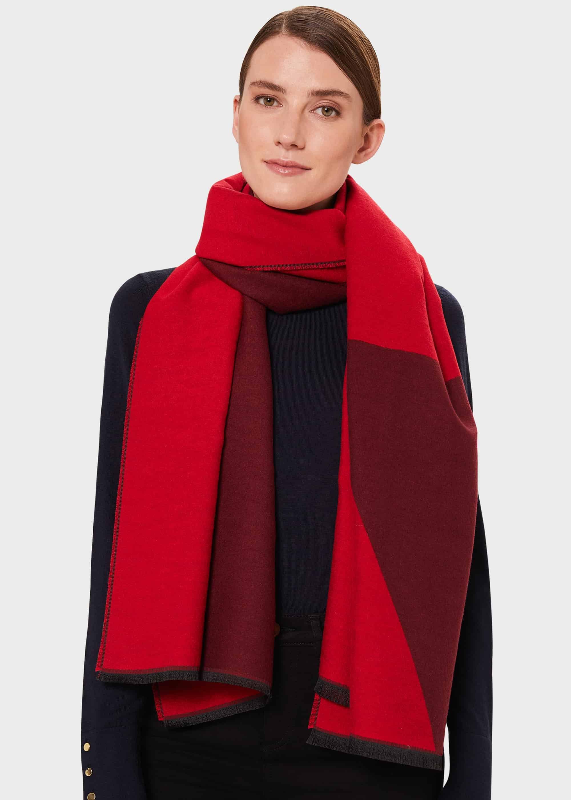 Everly Scarf, Merlot Blossom, hi-res