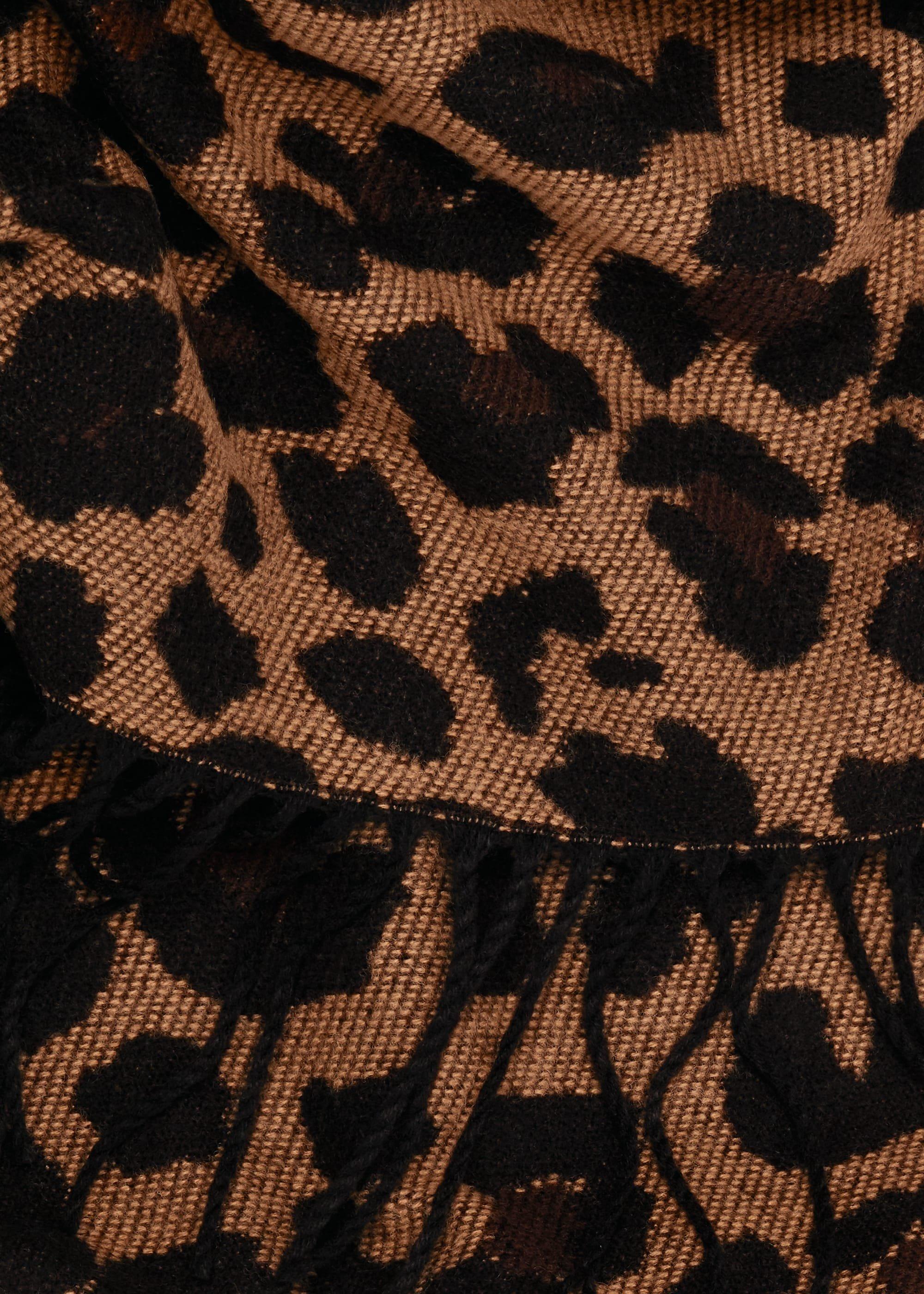 Zaria Leopard Scarf, Animal, hi-res
