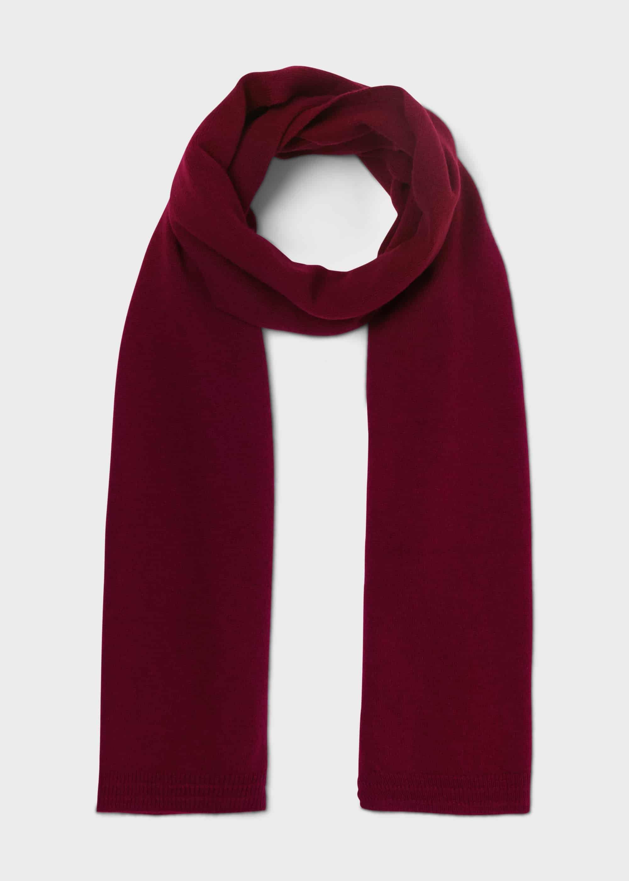 Mabel Cashmere Scarf,  Dark Raspberry, hi-res