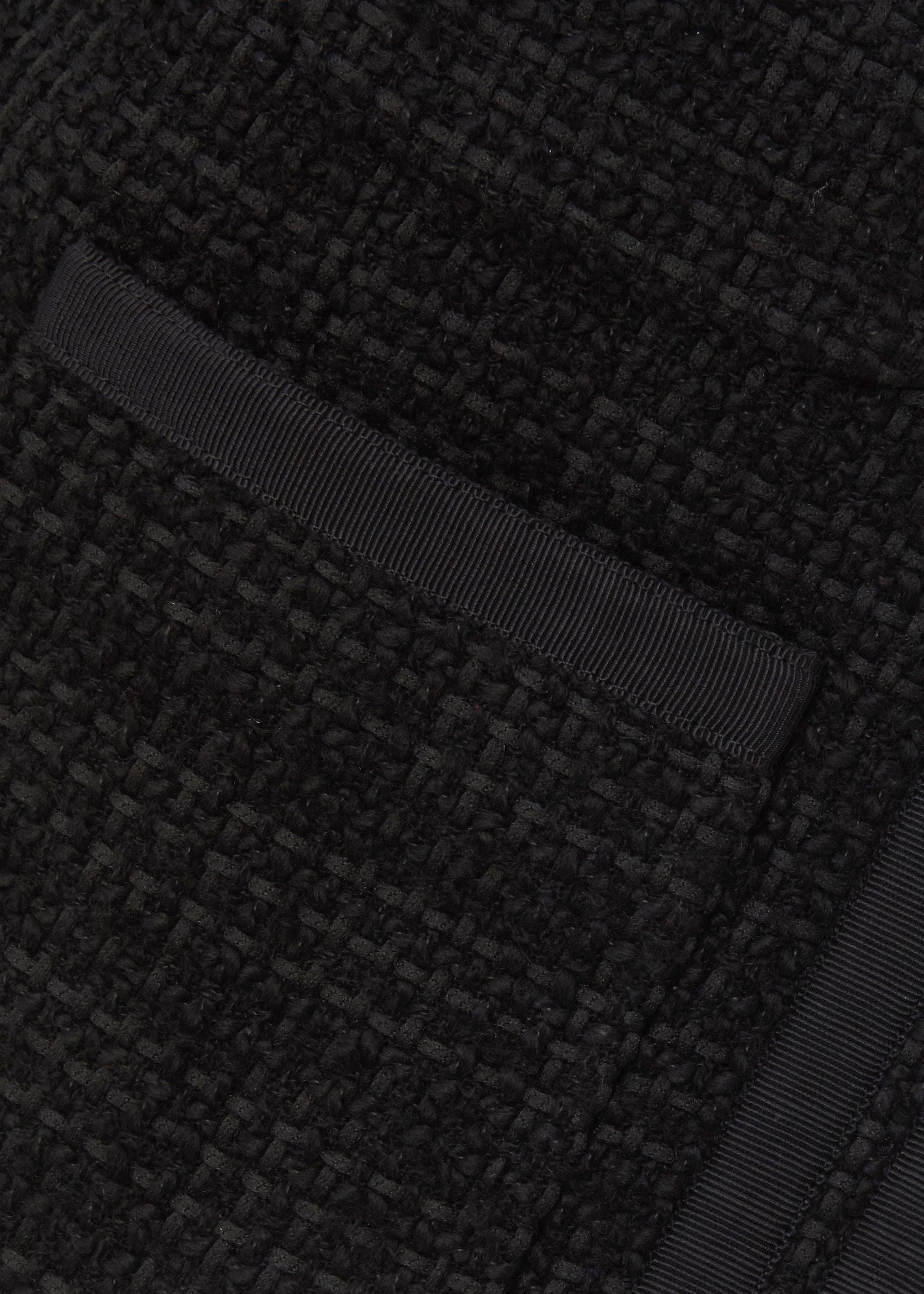 Estella Square Neck Tweed Jacket, Black, hi-res