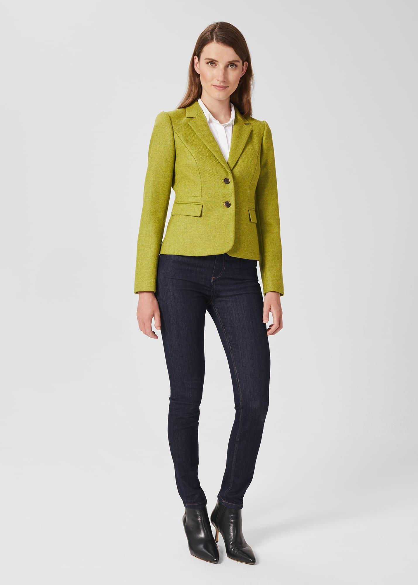 Hackness Wool Jacket, Lime Green, hi-res