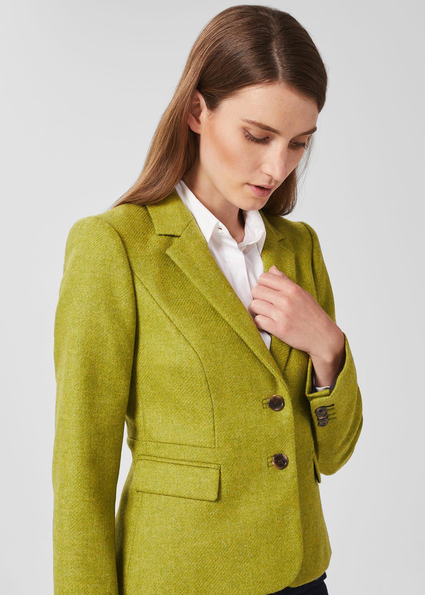 Hackness Wool Jacket, Lime Green, hi-res