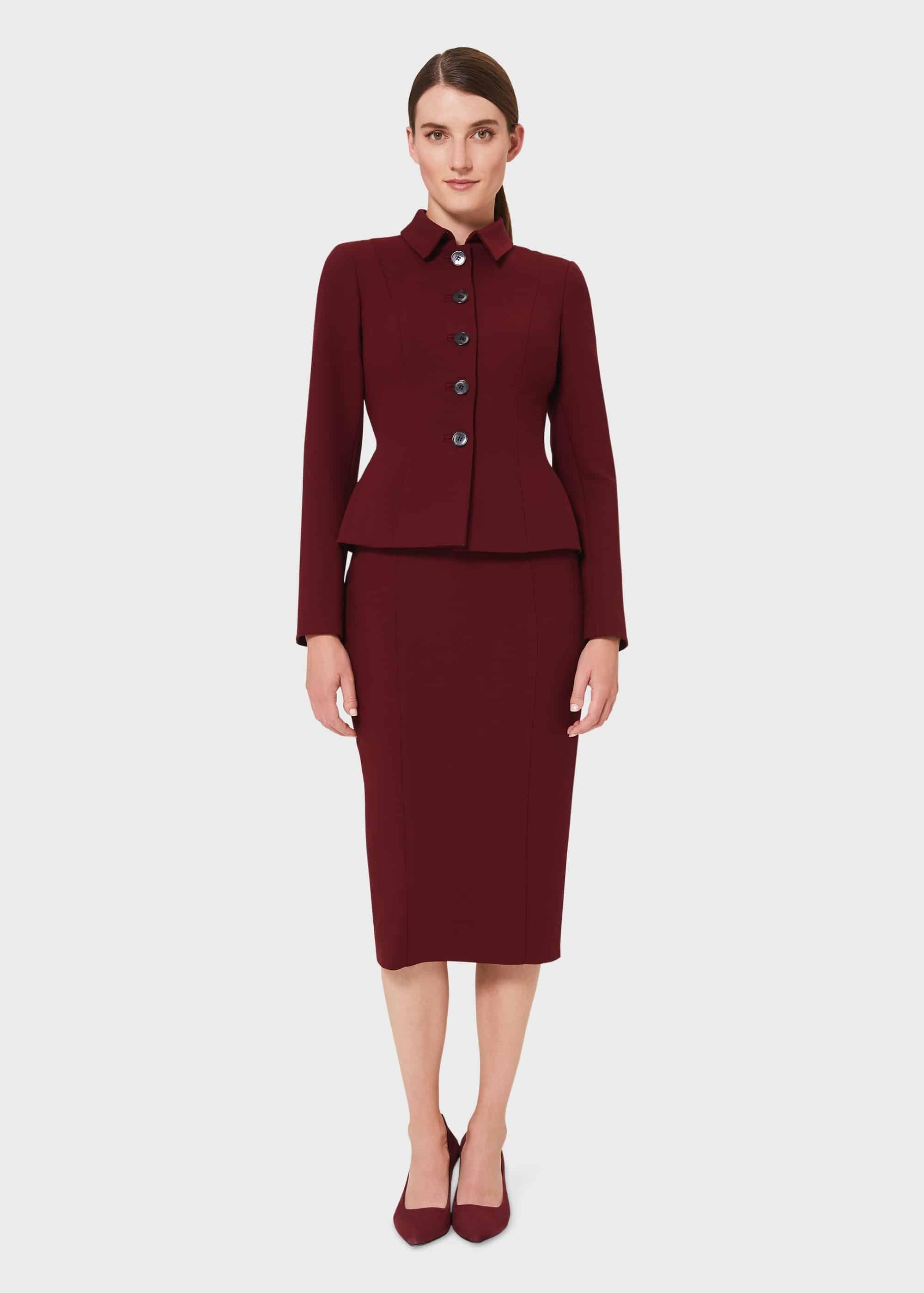 Beatrice Sculpting Jacket, Merlot, hi-res