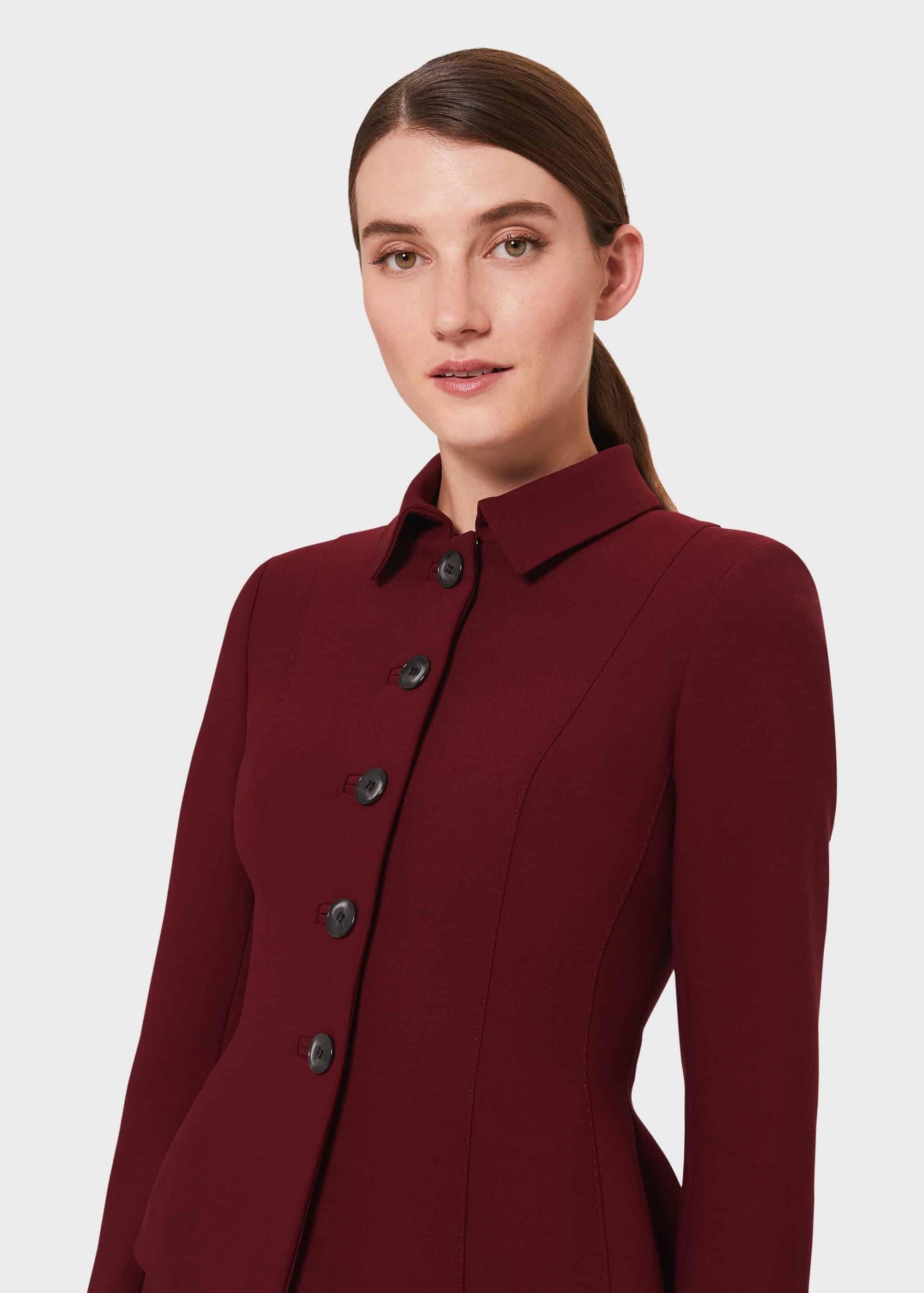 Beatrice Sculpting Jacket, Merlot, hi-res