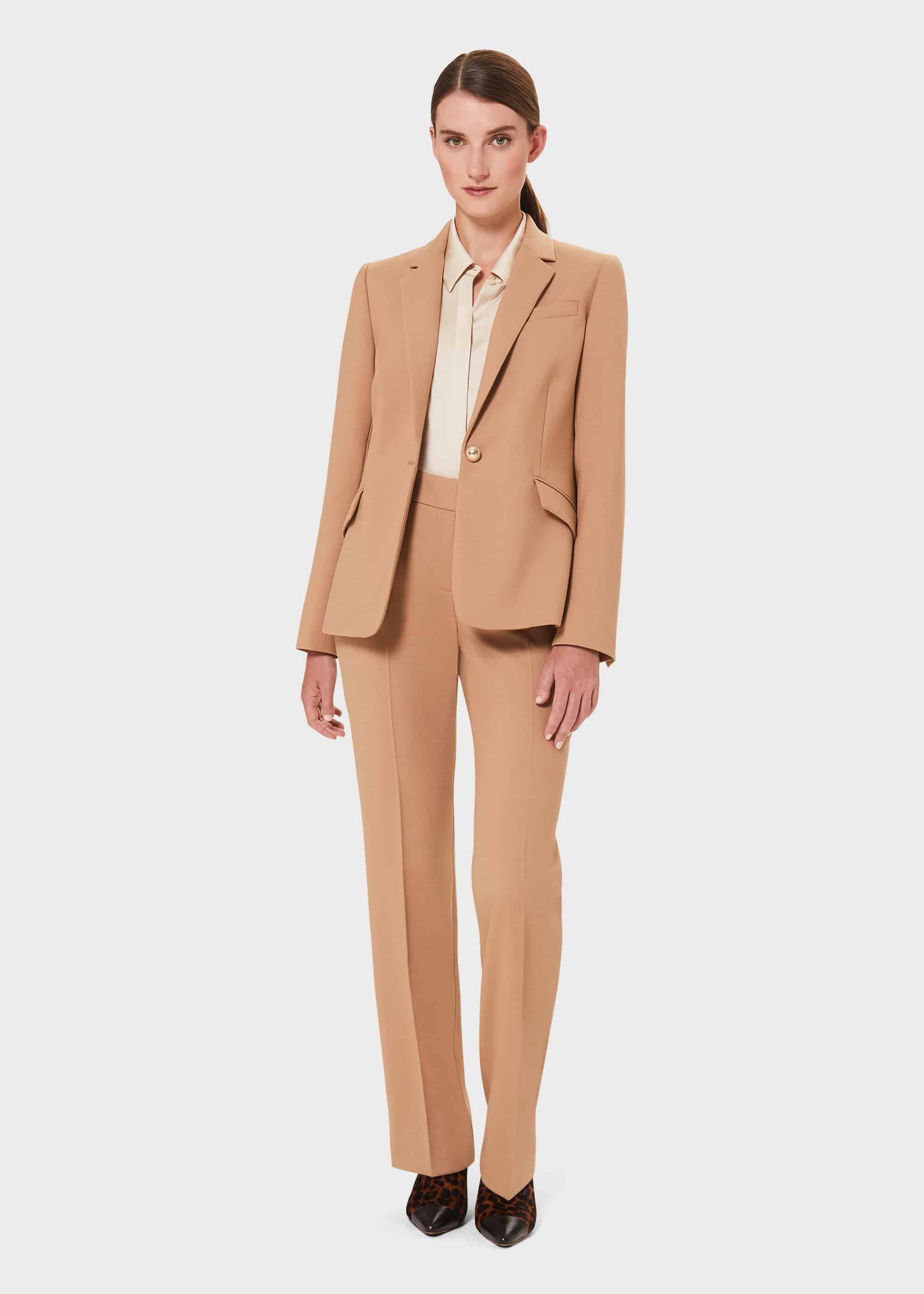 Laurel Wool Blend Blazer, Camel, hi-res
