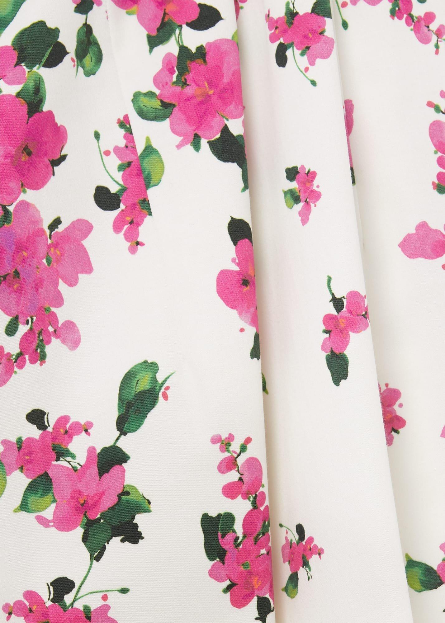 Fiona Cotton Blend Shift Dress, Ivory Fuchsia, hi-res