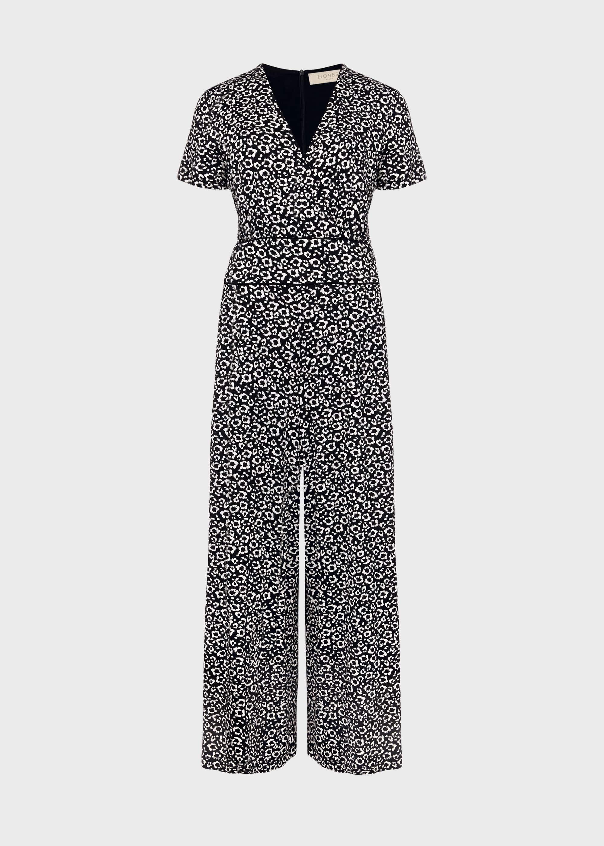 Darcie Jersey Animal Cropped Jumpsuit