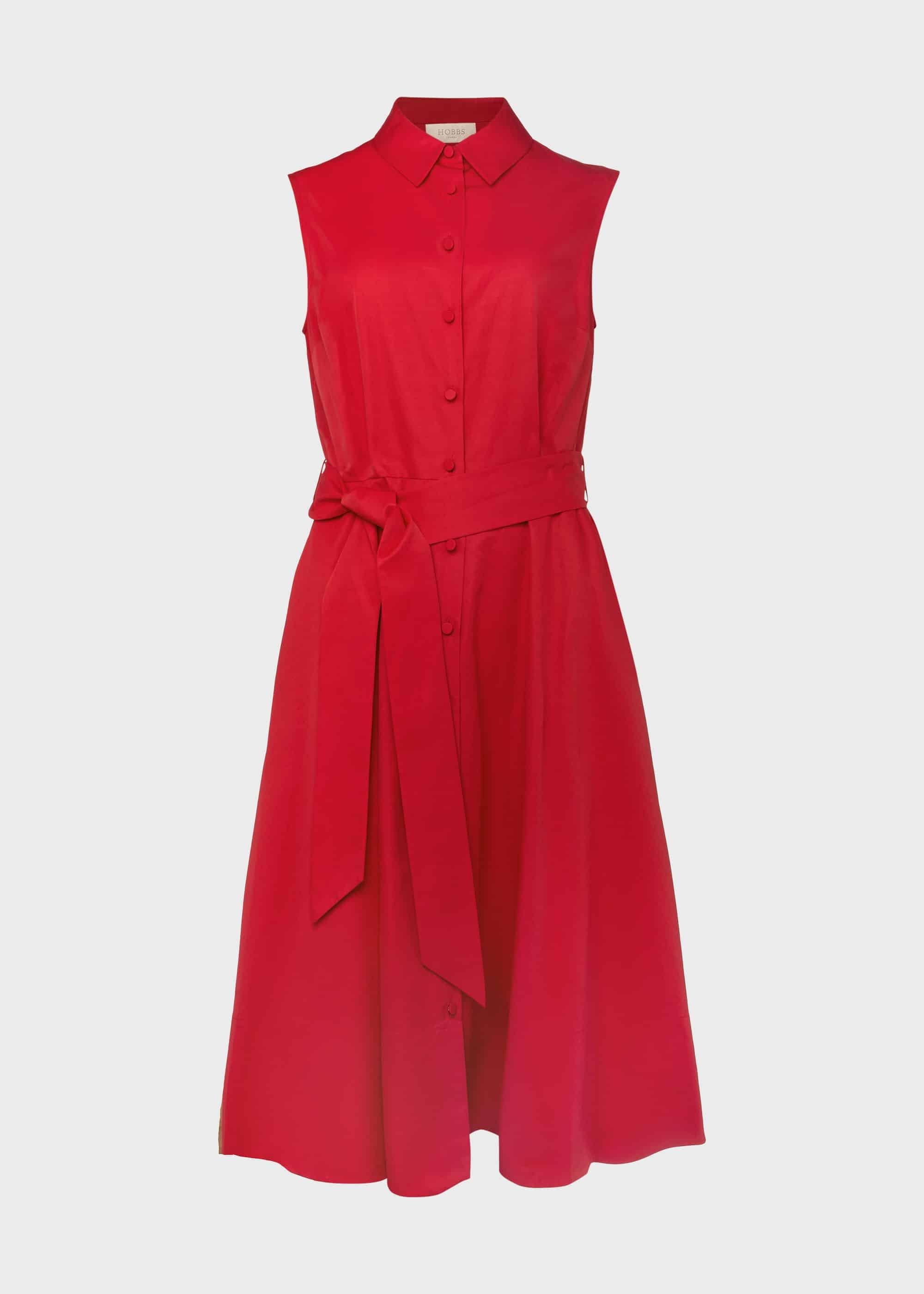 Sleeveless Tyra Dress, Raspberry, hi-res