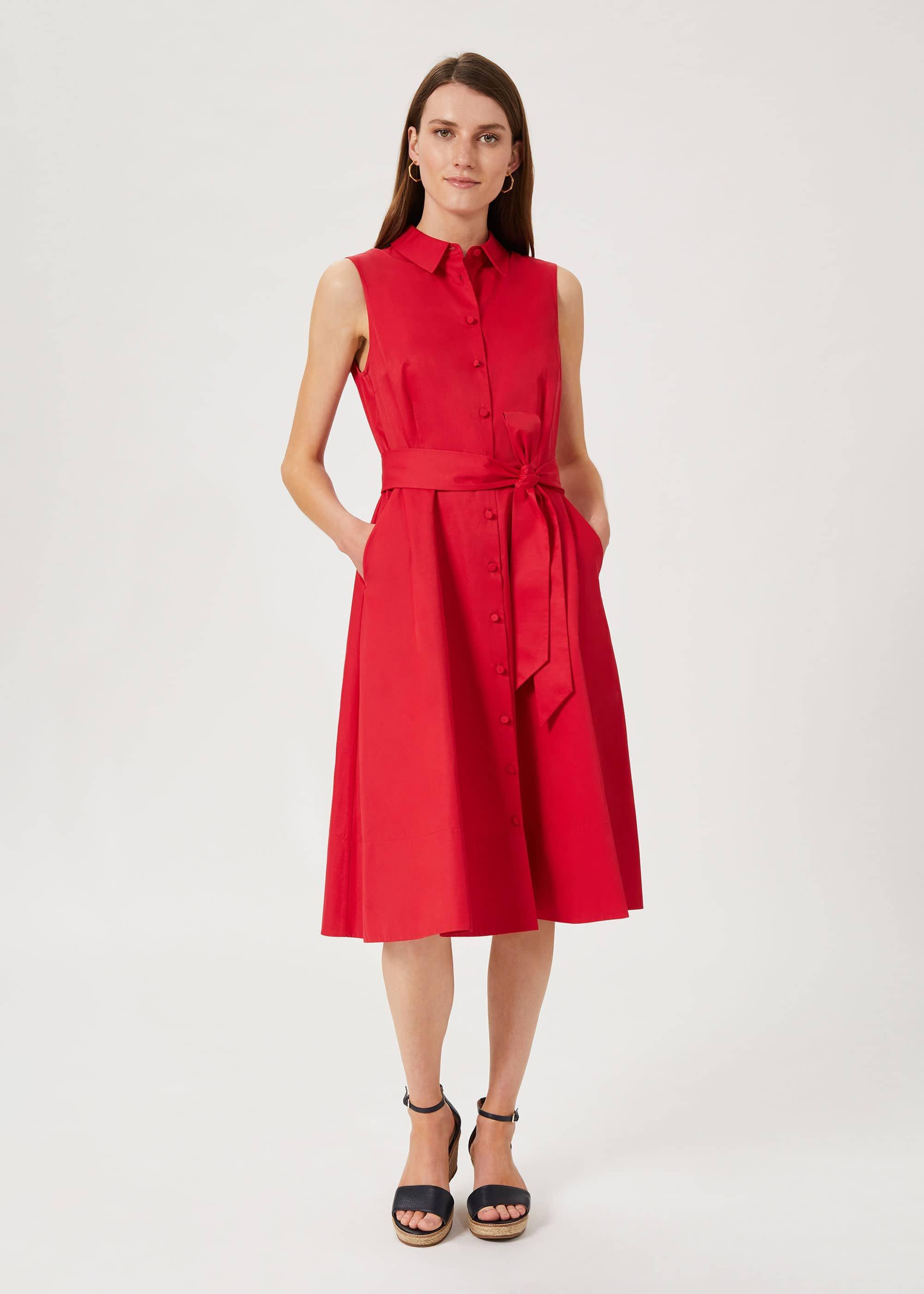 Sleeveless Tyra Dress, Raspberry, hi-res
