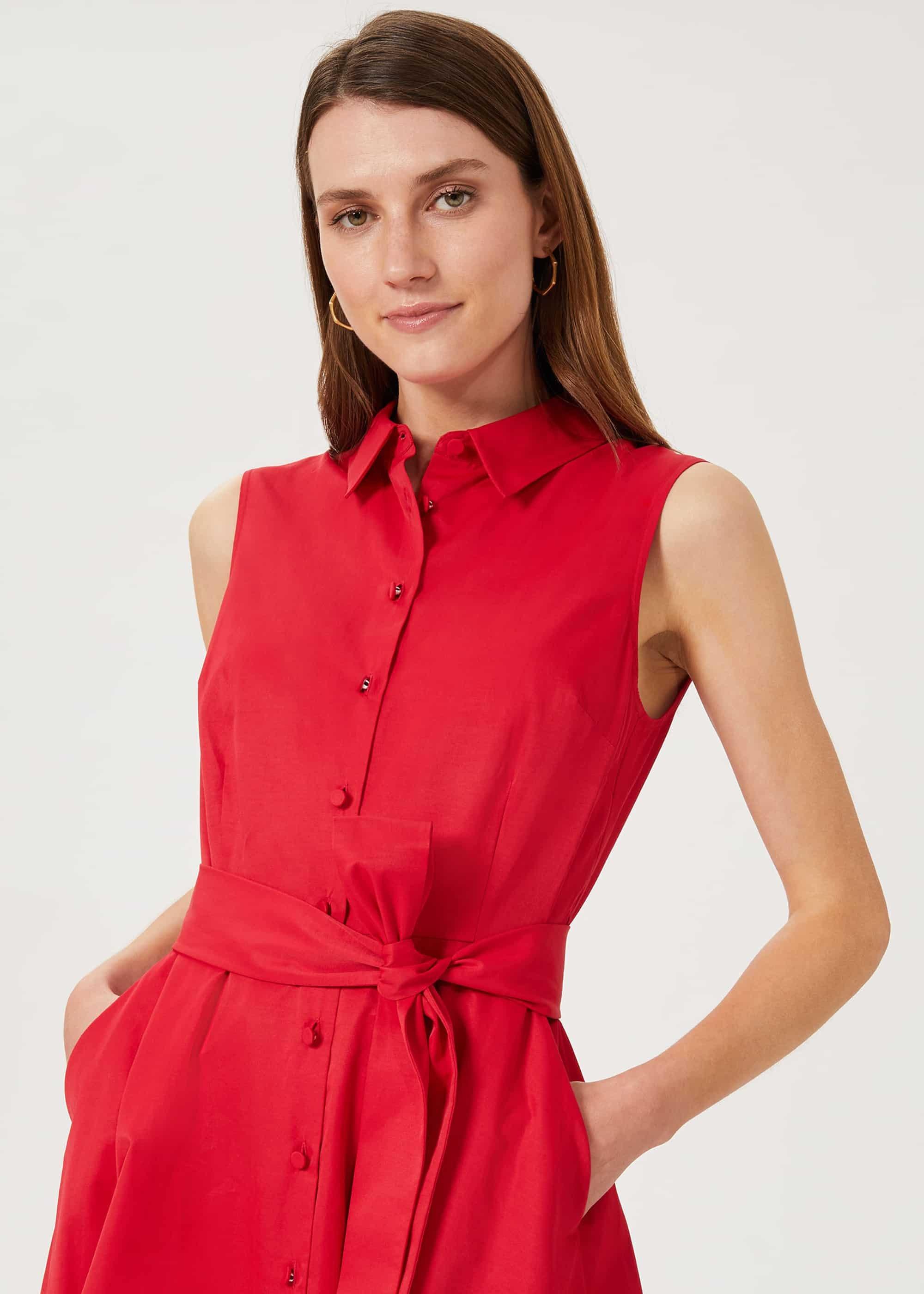 Sleeveless Tyra Dress, Raspberry, hi-res