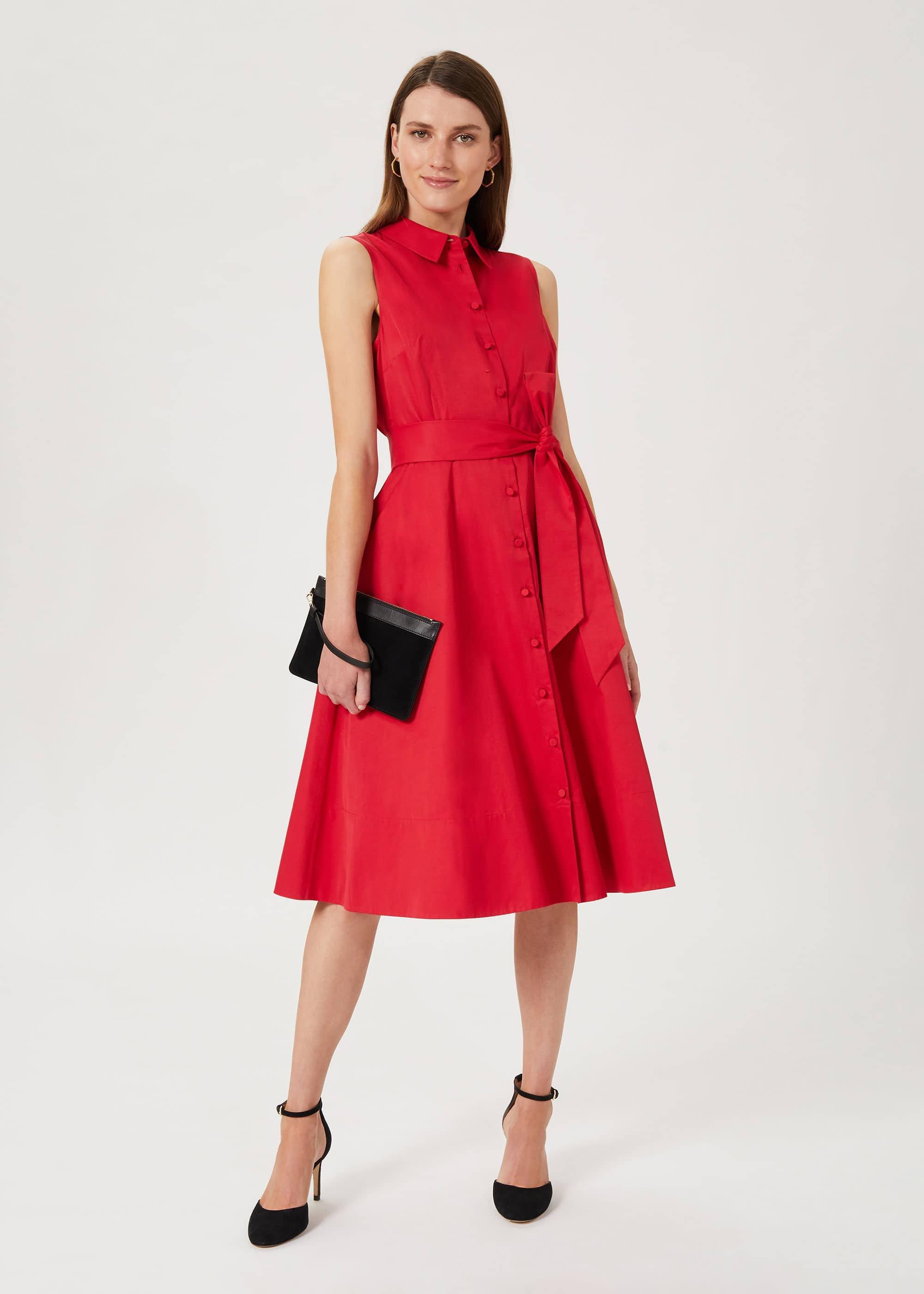 Sleeveless Tyra Dress, Raspberry, hi-res
