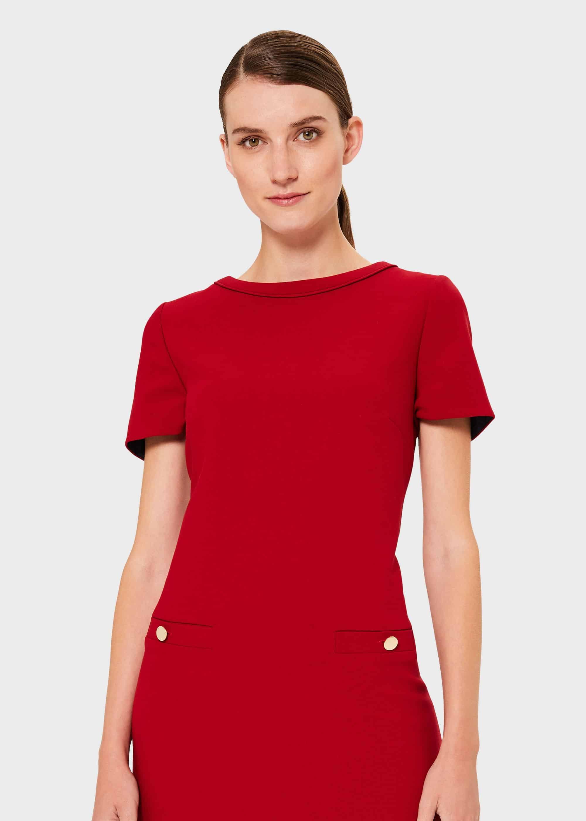 Petra Dress, Red, hi-res