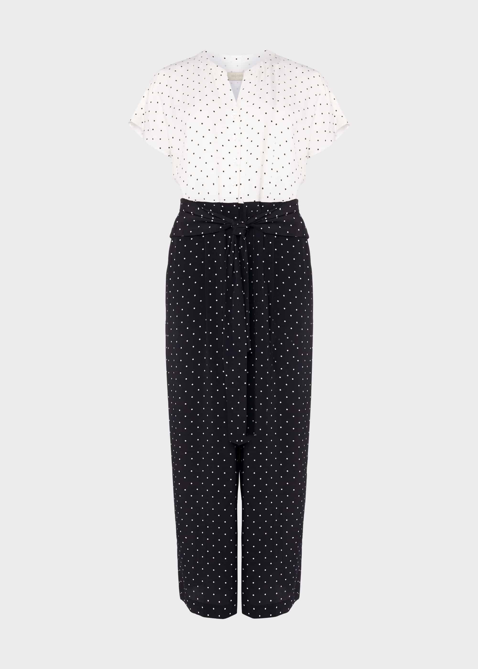 Caitlyn Spot Cropped Jumpsuit