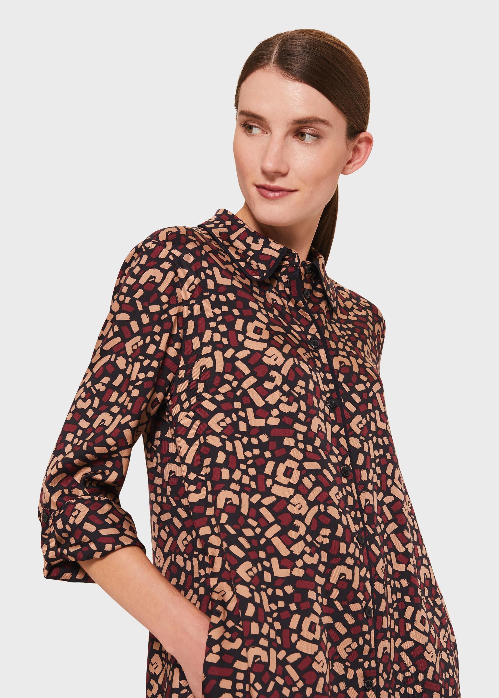 Aubery Dress, Navy Cml Merlot, hi-res