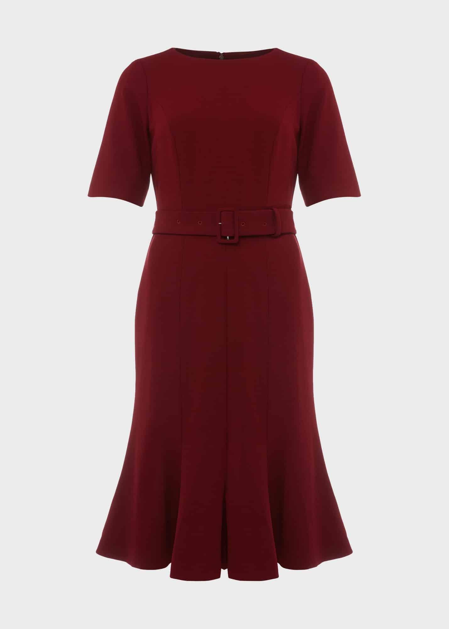 Bria Dress, Merlot, hi-res
