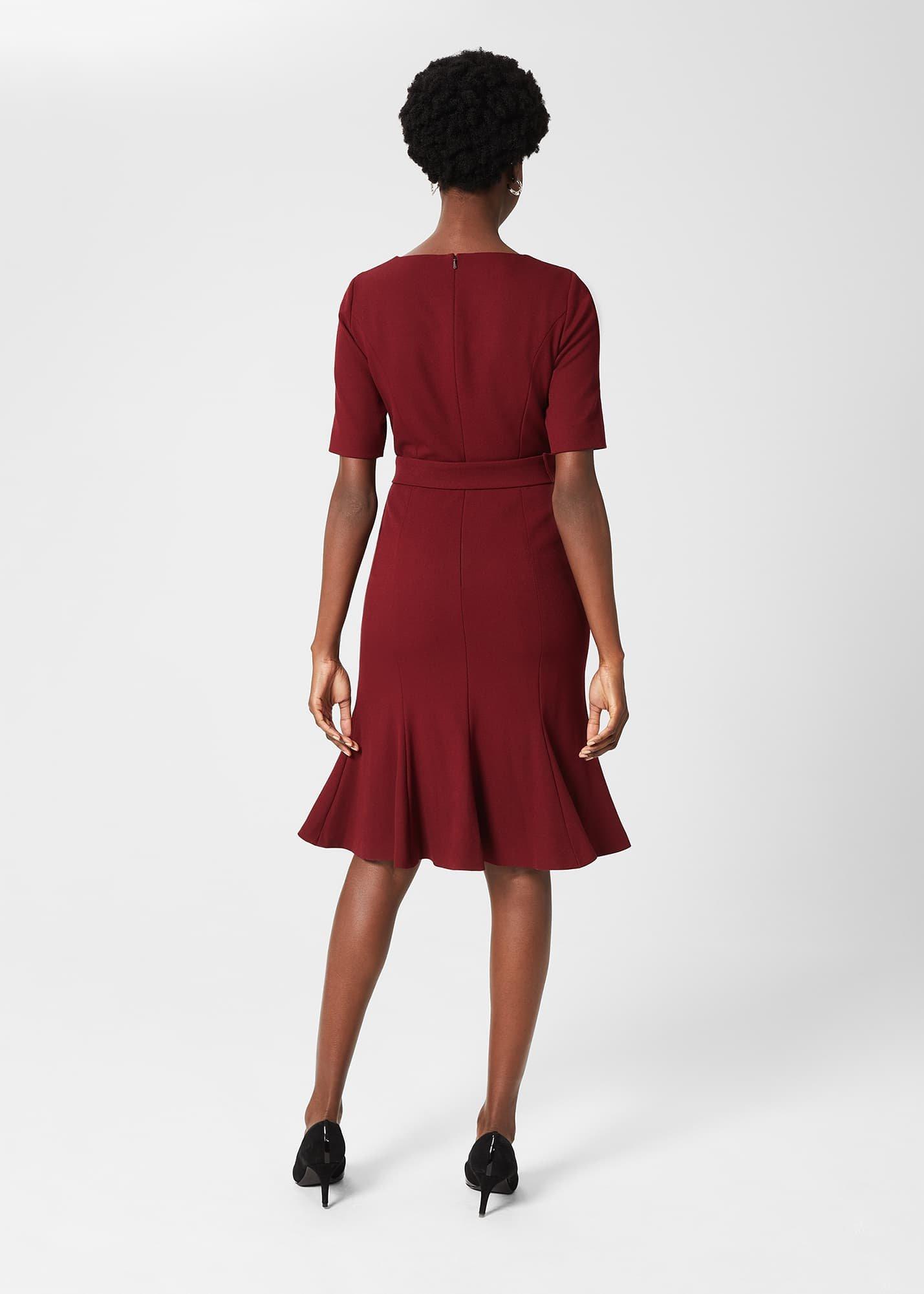 Bria Dress, Merlot, hi-res