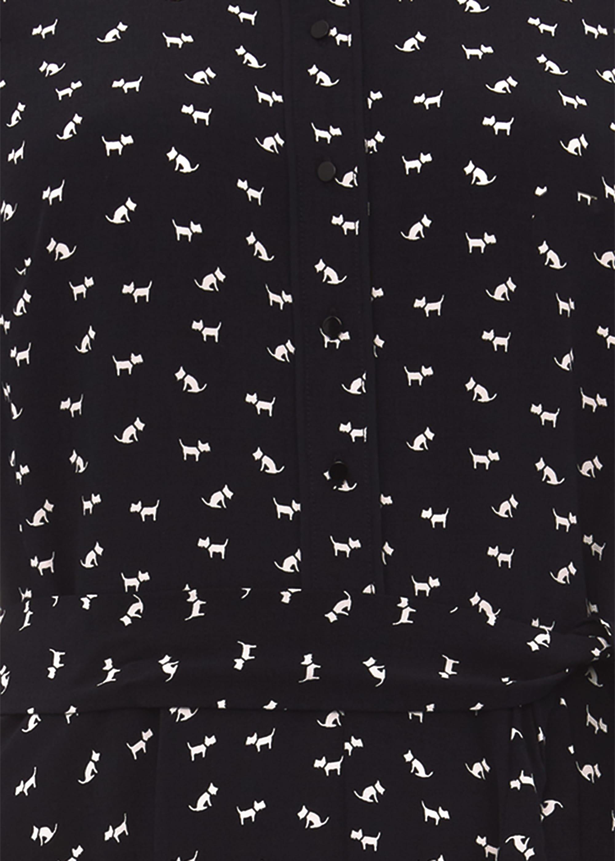 Emmaline Midi Dress, Navy Ivory, hi-res