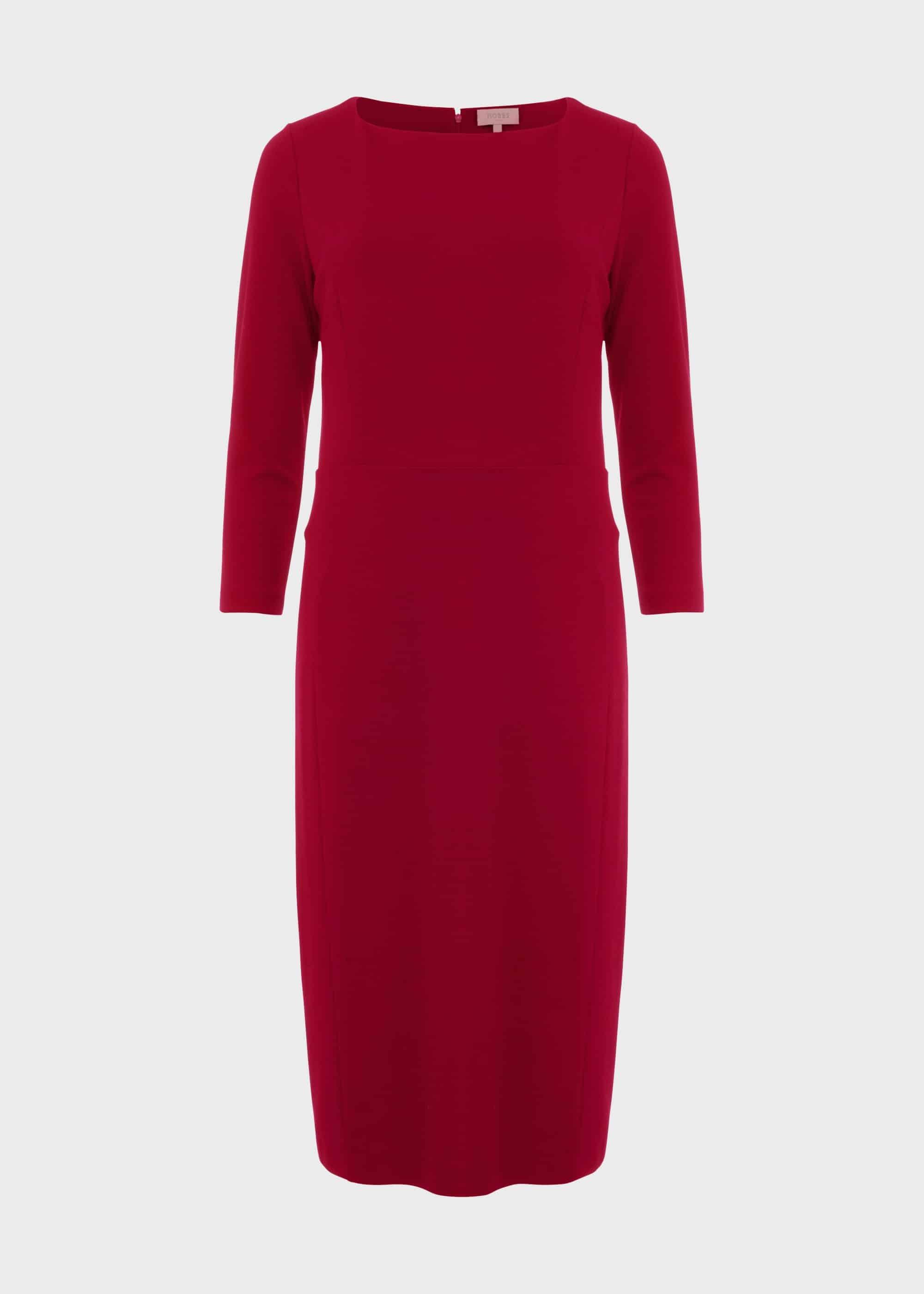 Kelly Jersey Dress,  Dark Raspberry, hi-res