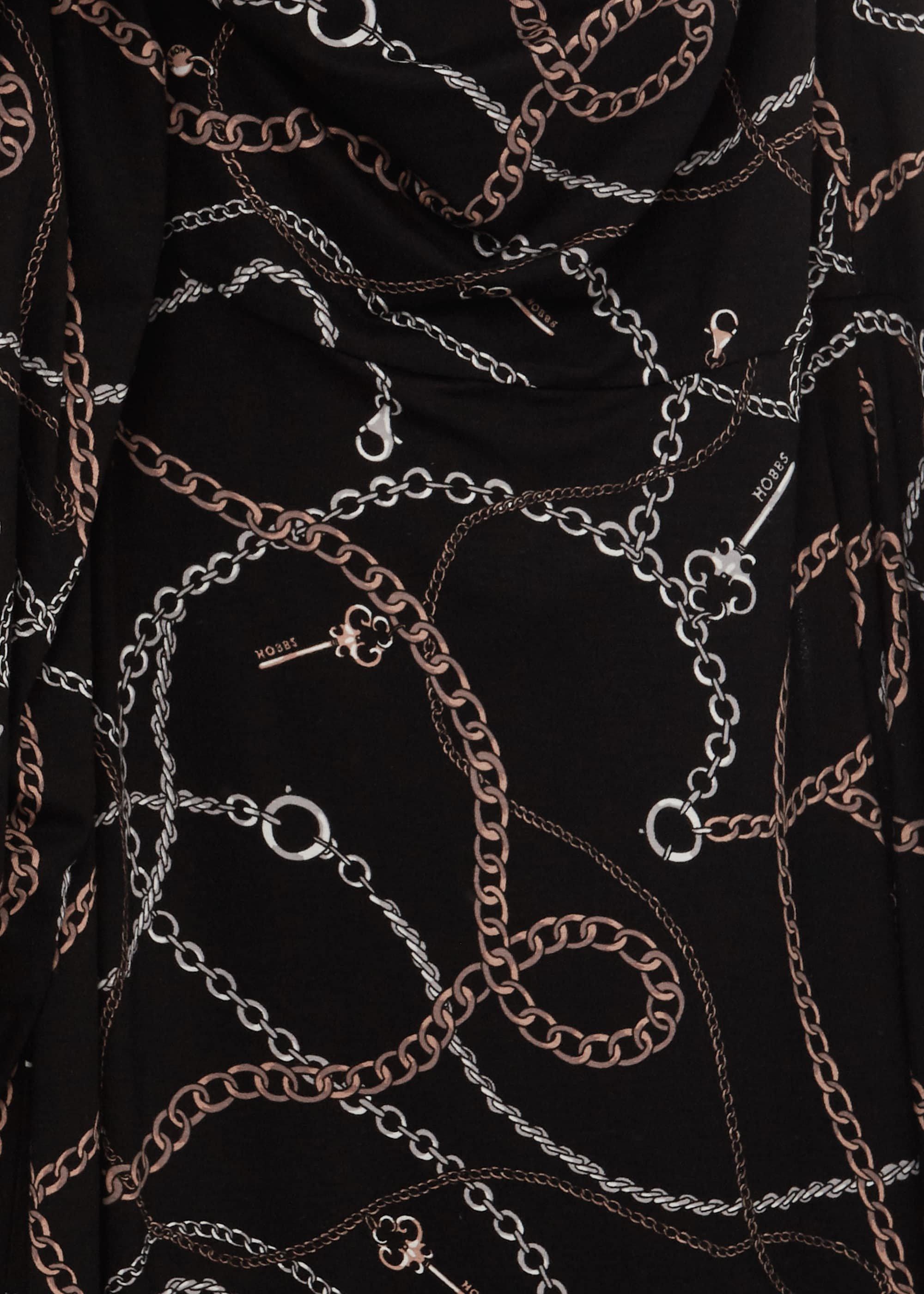 Stephanie Wrap Dress, Black Multi, hi-res