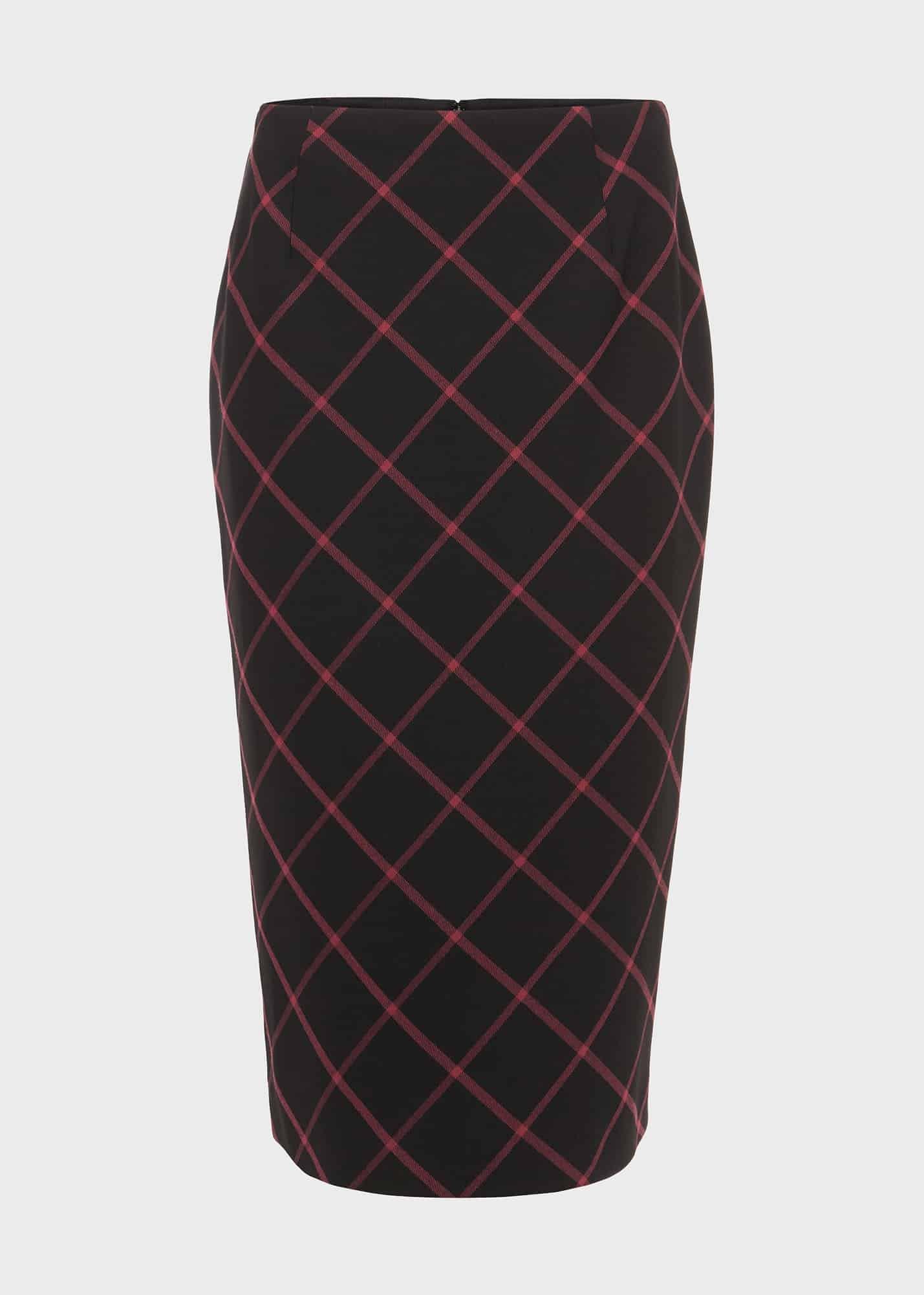 Eliza Pencil Skirt, Black Raspberry, hi-res