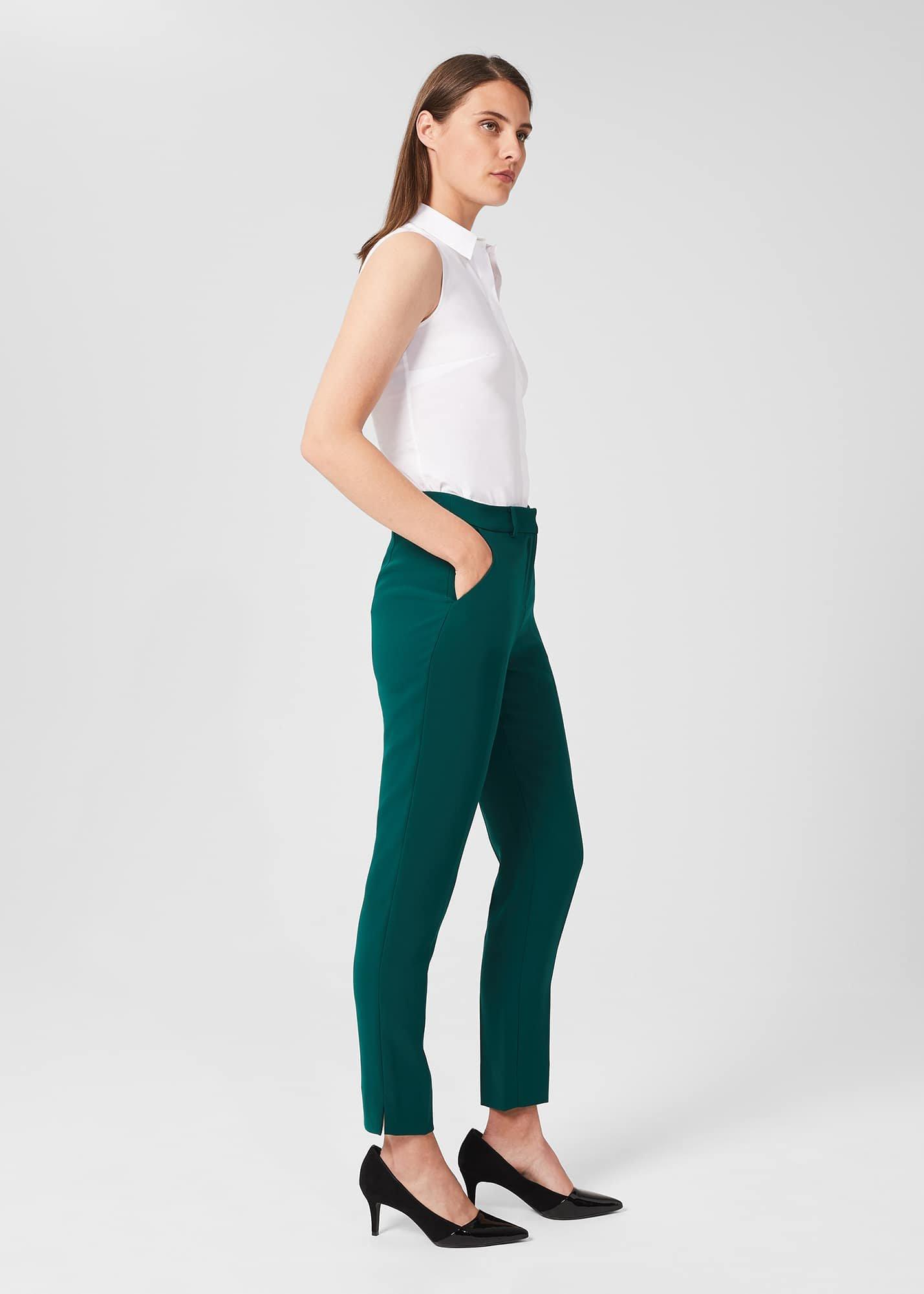 Adelia Tapered Pants, Leaf Green, hi-res