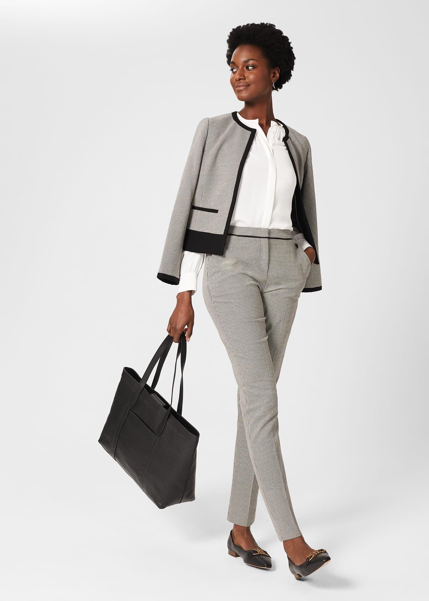 Sienna Houndstooth Slim trousers With Stretch