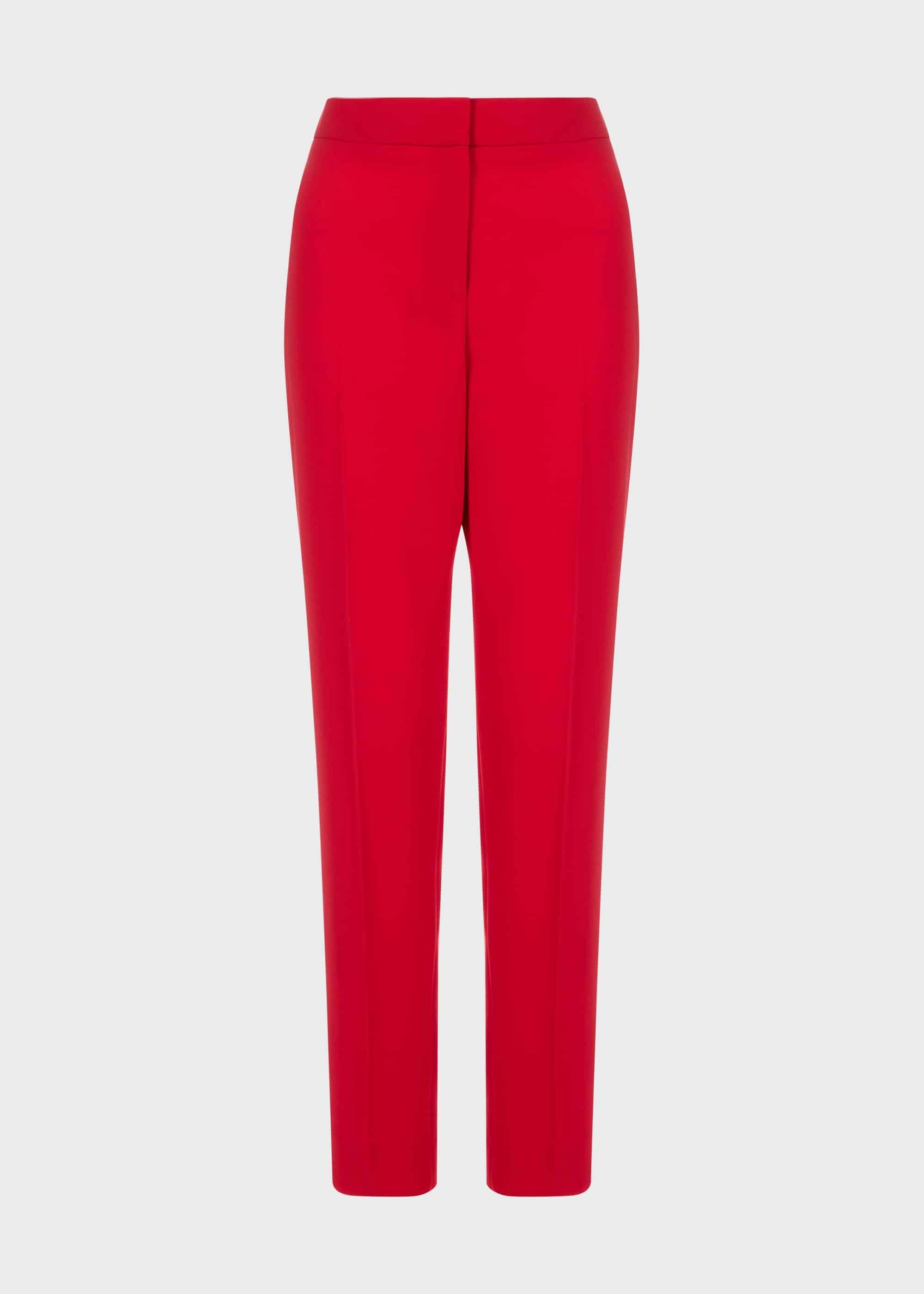 Zinnia Tapered trousers, Red, hi-res