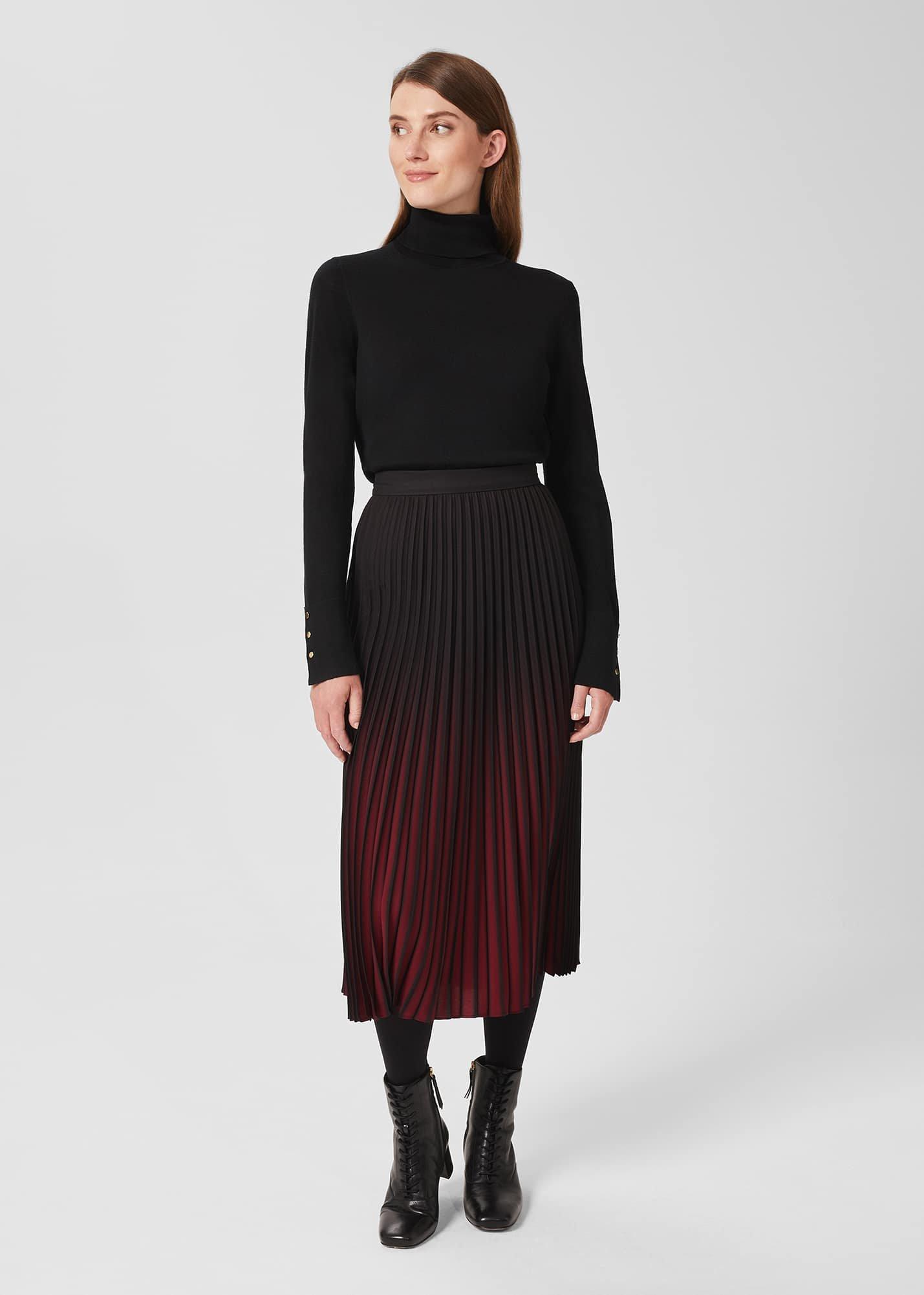 Lara Merino Wool Roll Neck Sweater, Black, hi-res