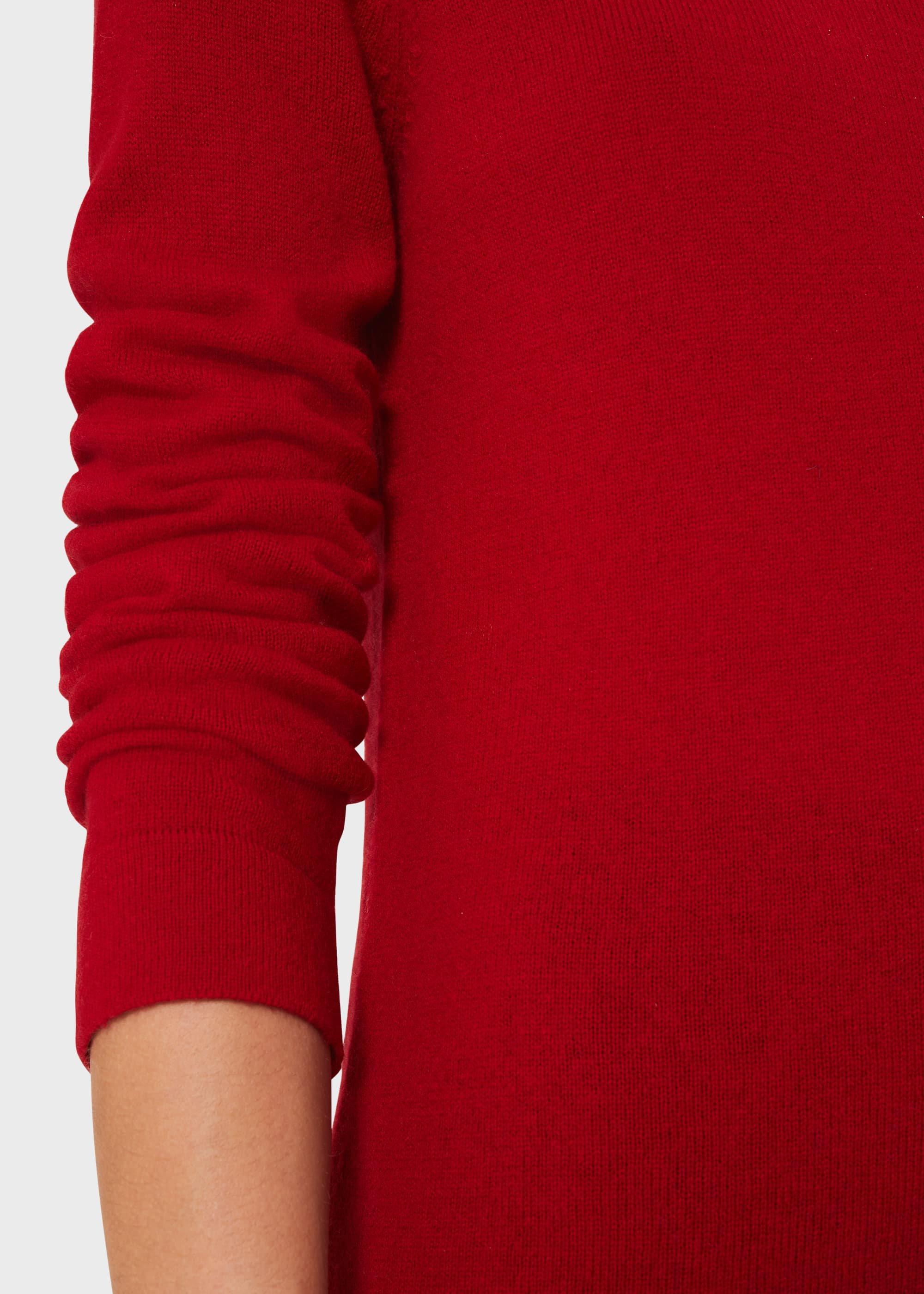 Audrey Wool Cashmere Jumper, Red, hi-res