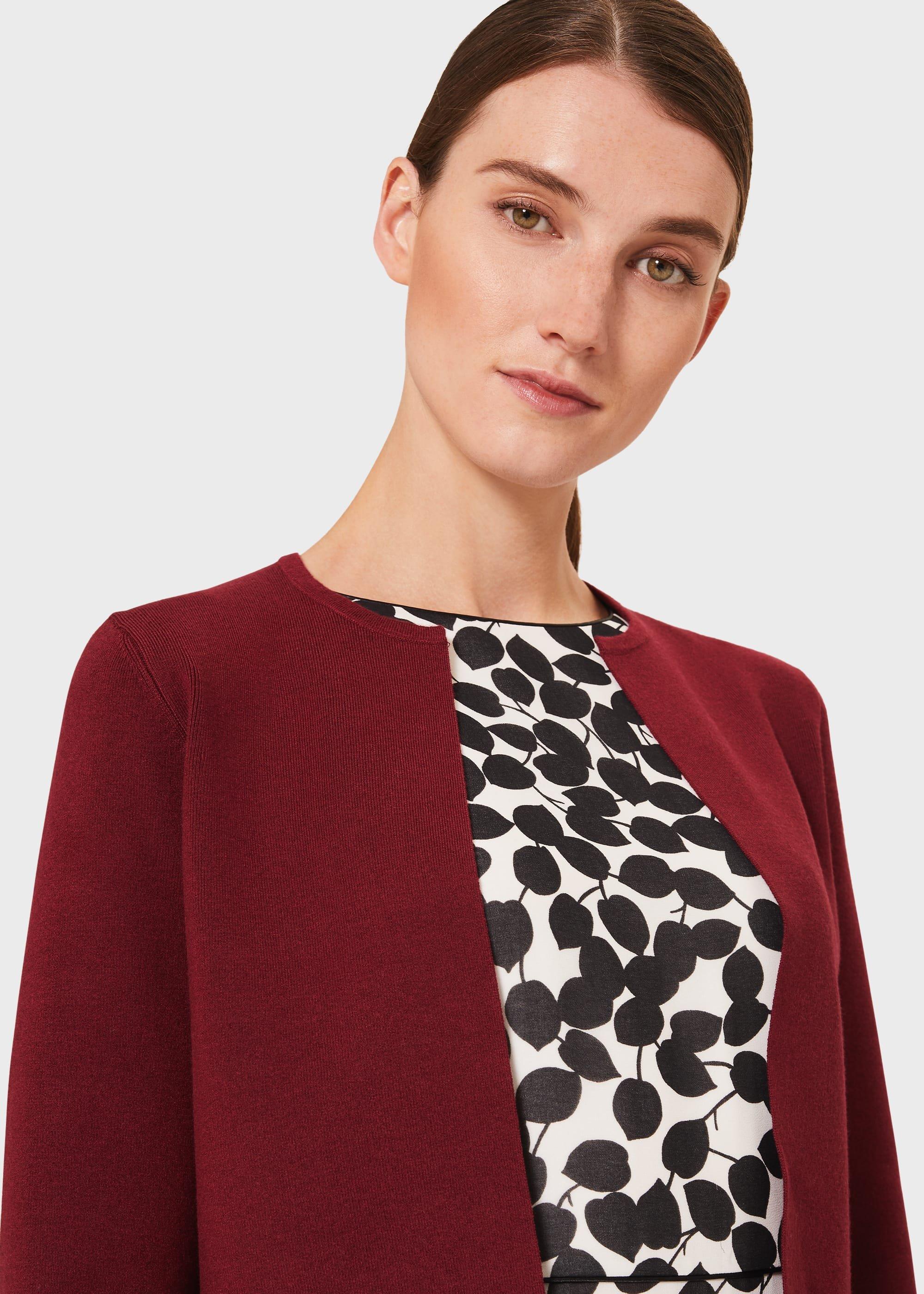 Ella Cardigan, Merlot, hi-res