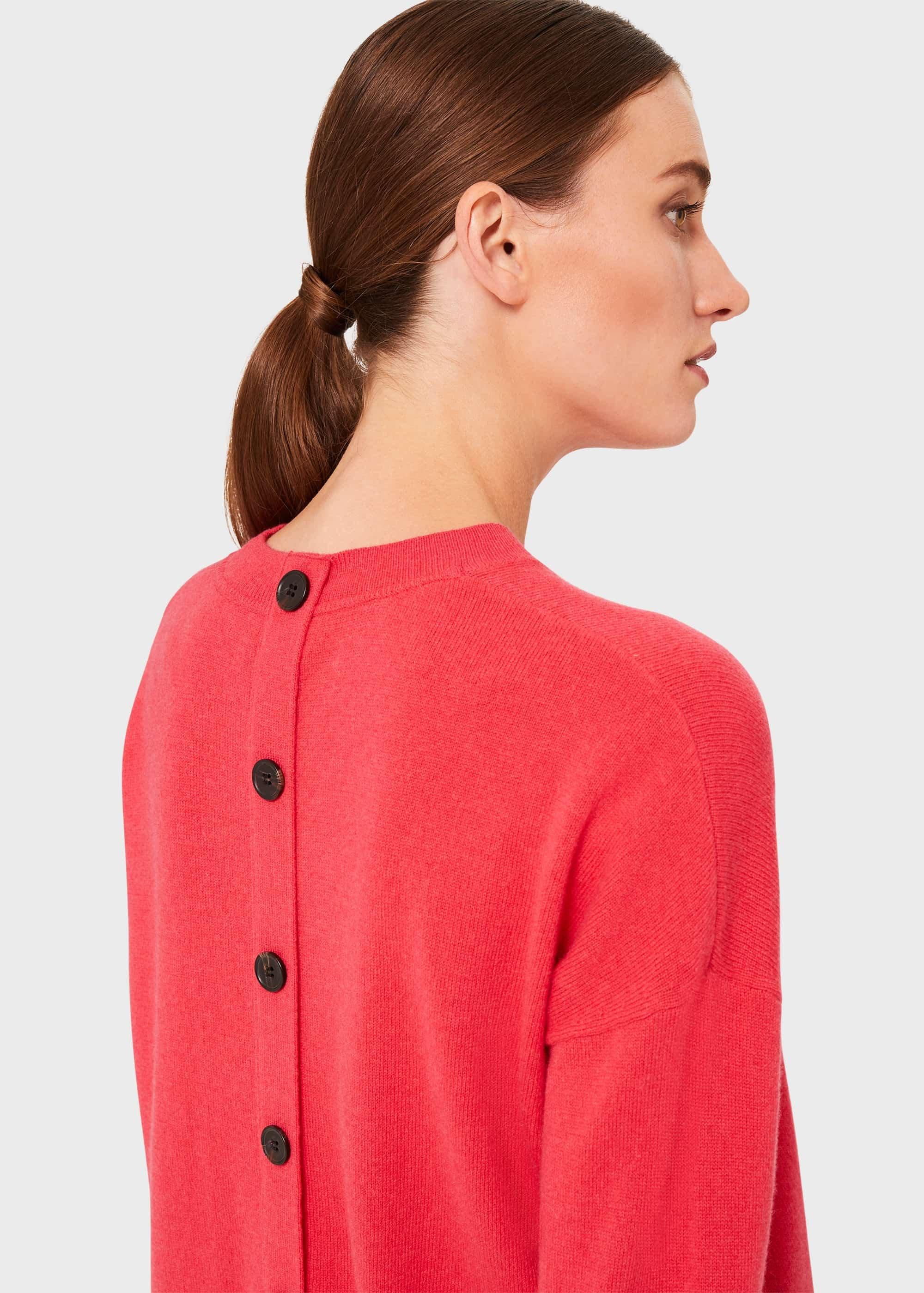 Lydia Wool Cashmere Jumper, Azalea Pink, hi-res