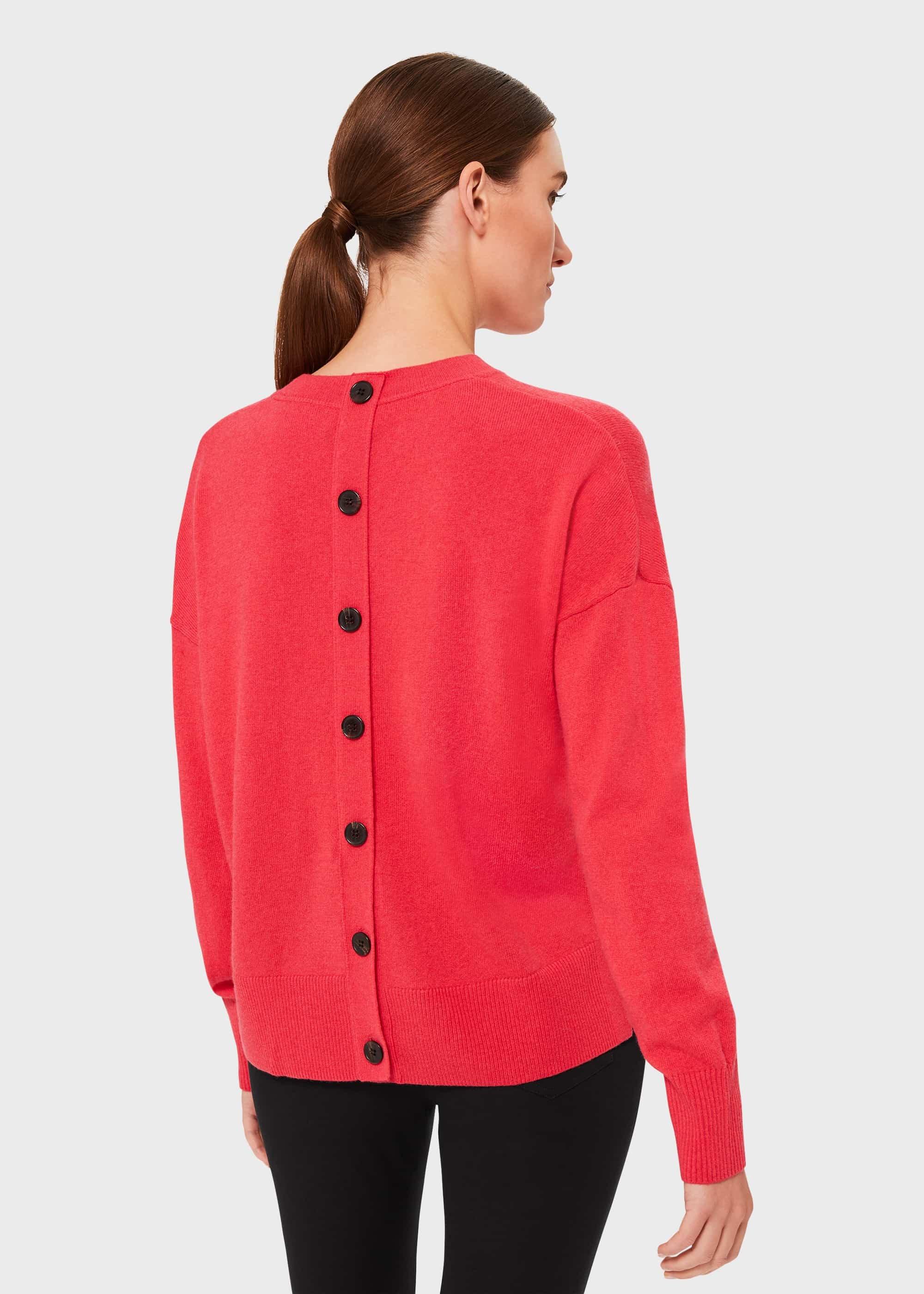 Lydia Wool Cashmere Jumper, Azalea Pink, hi-res