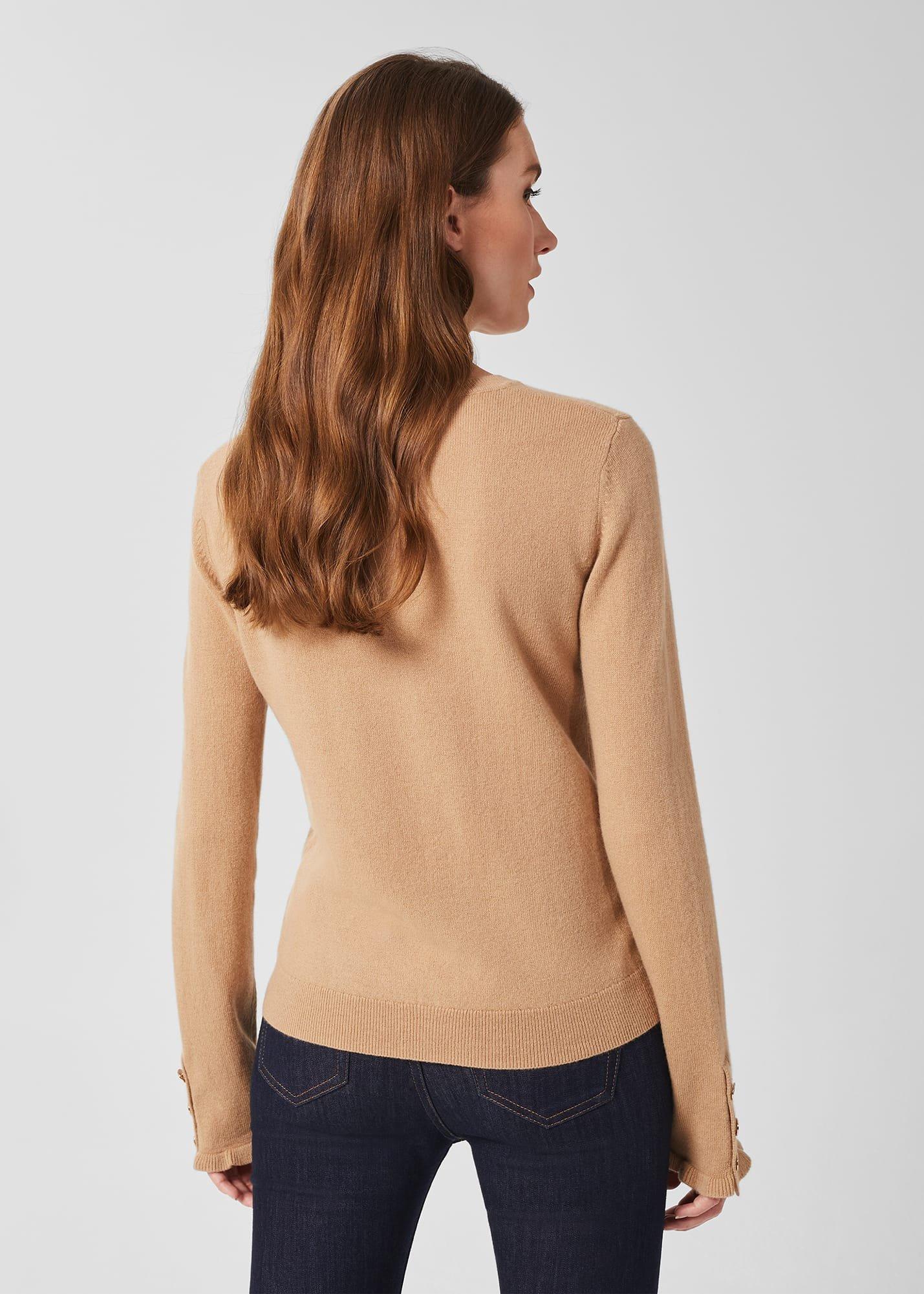 Imogen Wool Cashmere Jumper, Camel, hi-res