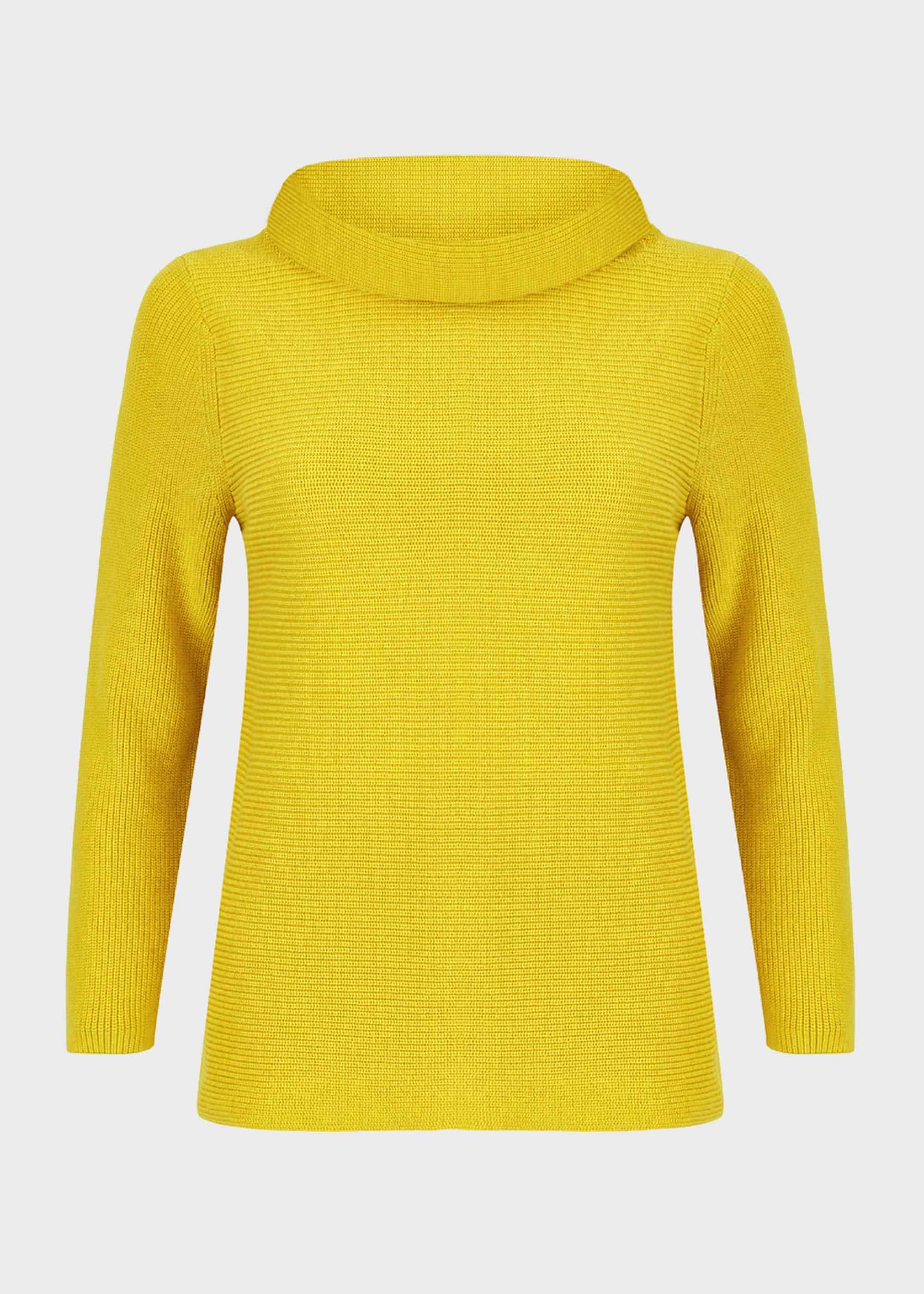 Isabella Cotton Jumper, Sulphur, hi-res