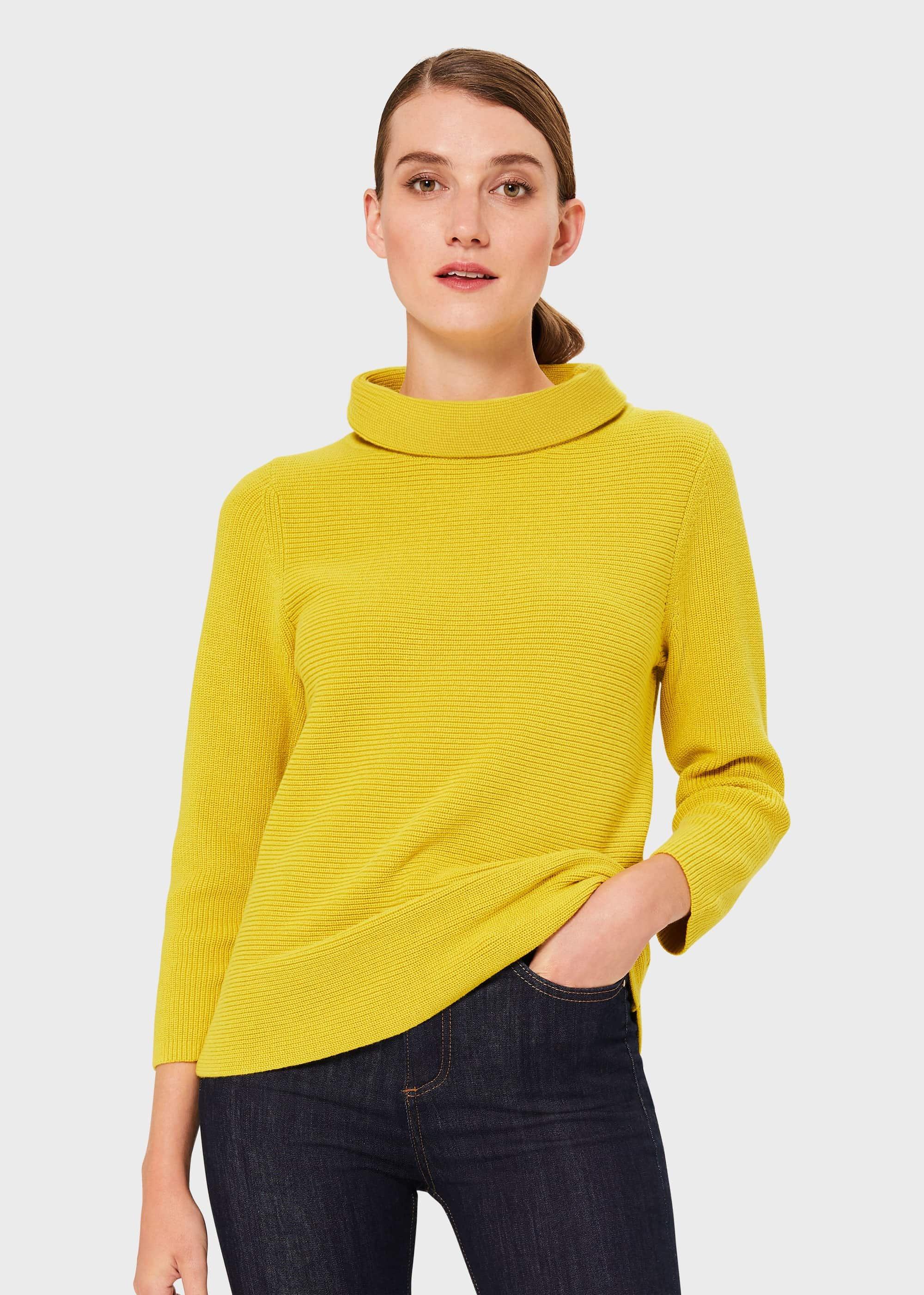 Isabella Cotton Jumper, Sulphur, hi-res