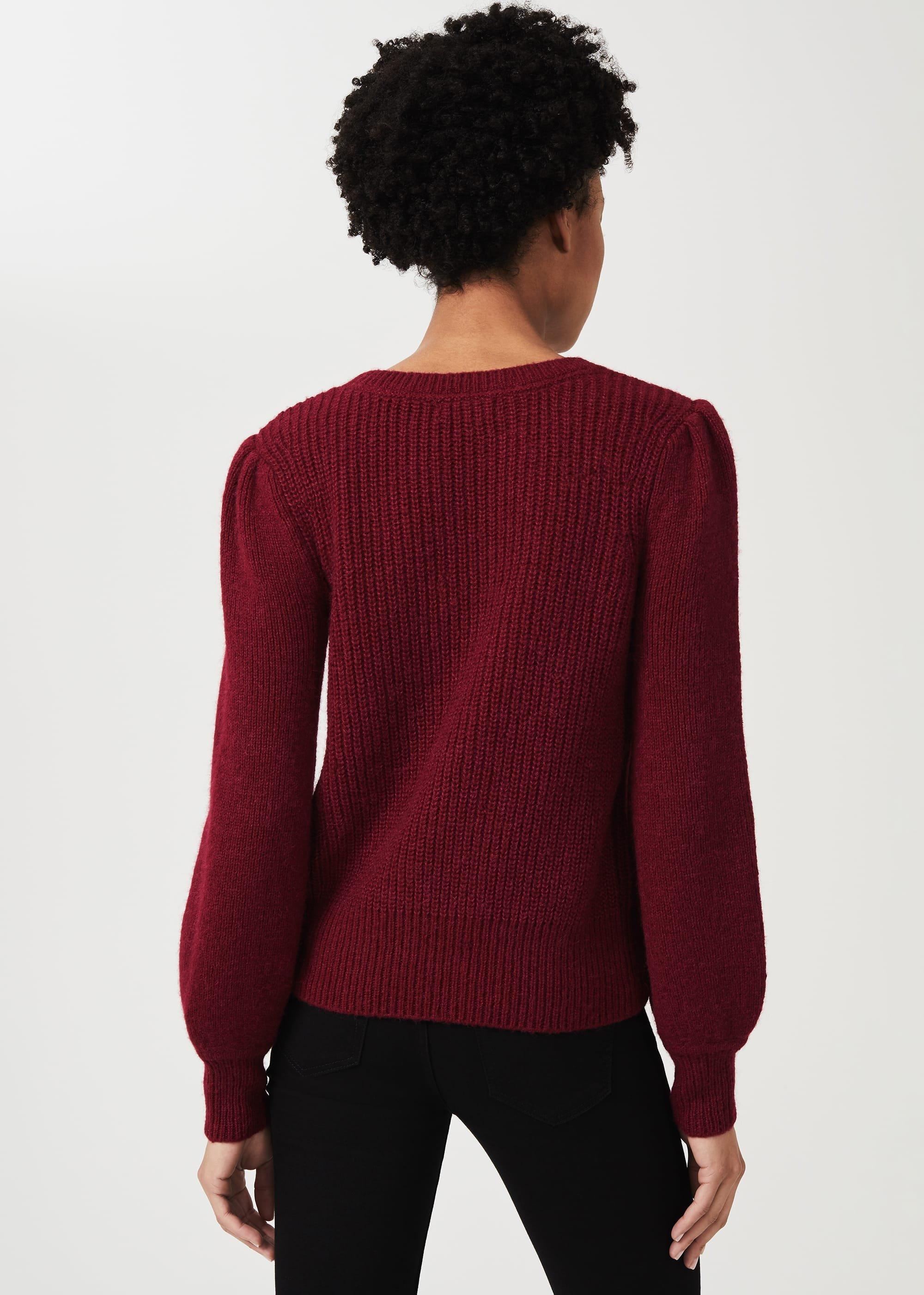 Dulcie Jumper With Alpaca,  Dark Raspberry, hi-res