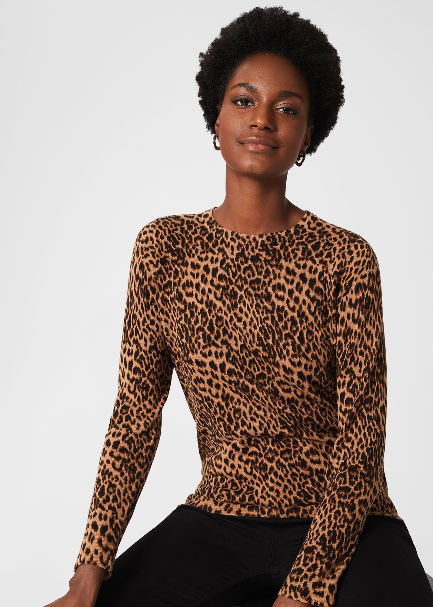 Pamela Cotton Animal Print Jumper