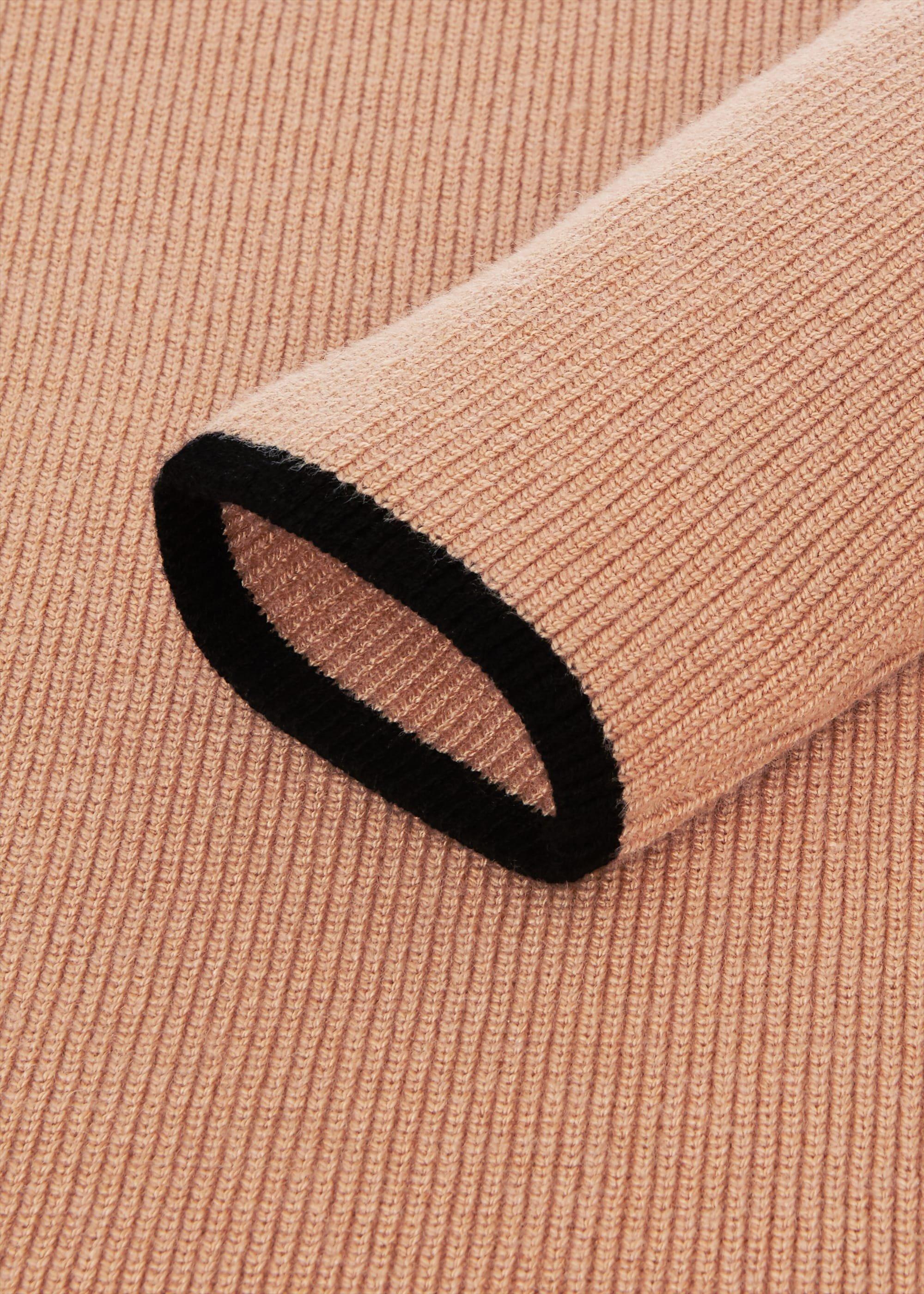 Carrie Knitted Dress, Black Camel, hi-res