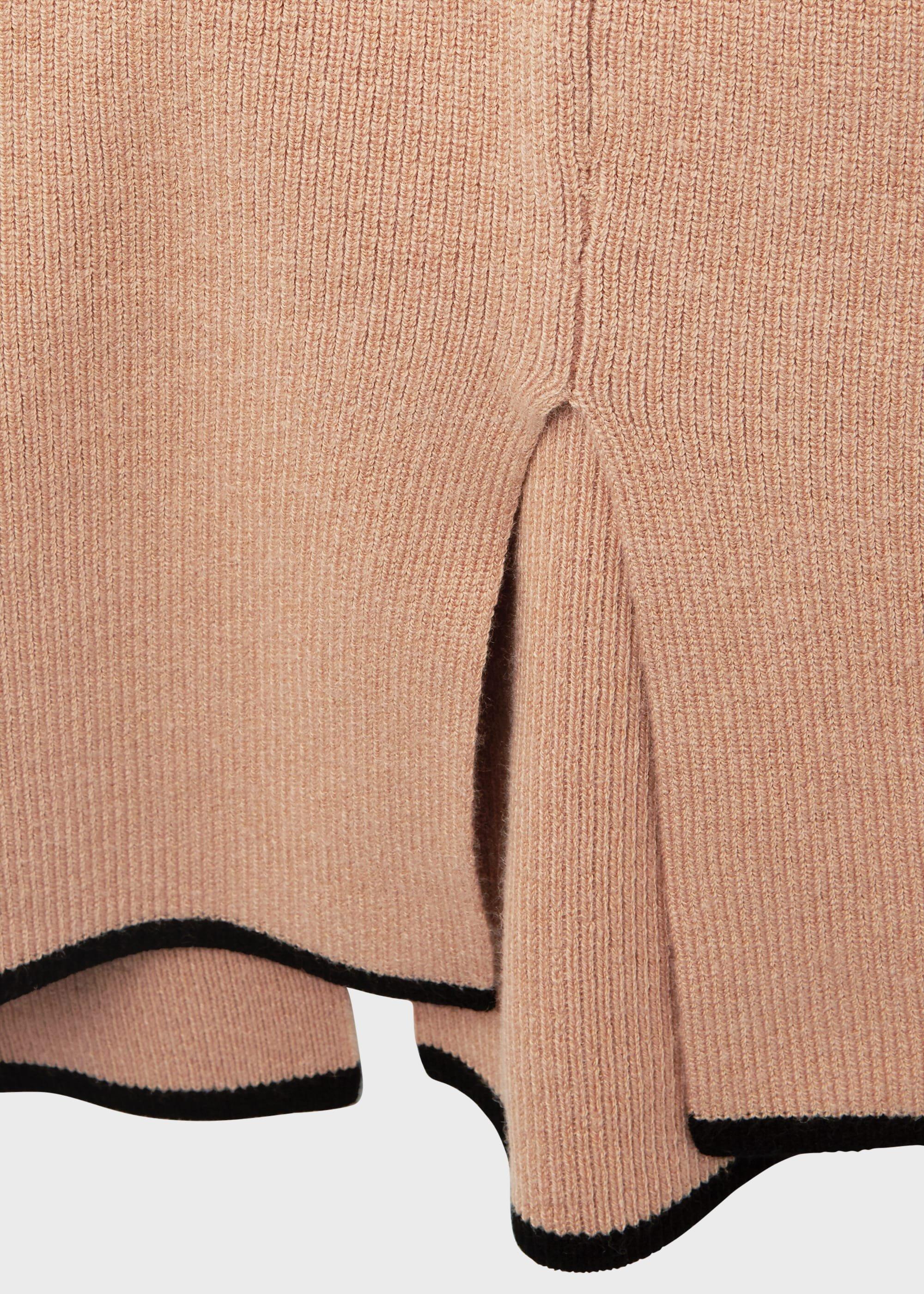 Carrie Knitted Dress, Black Camel, hi-res