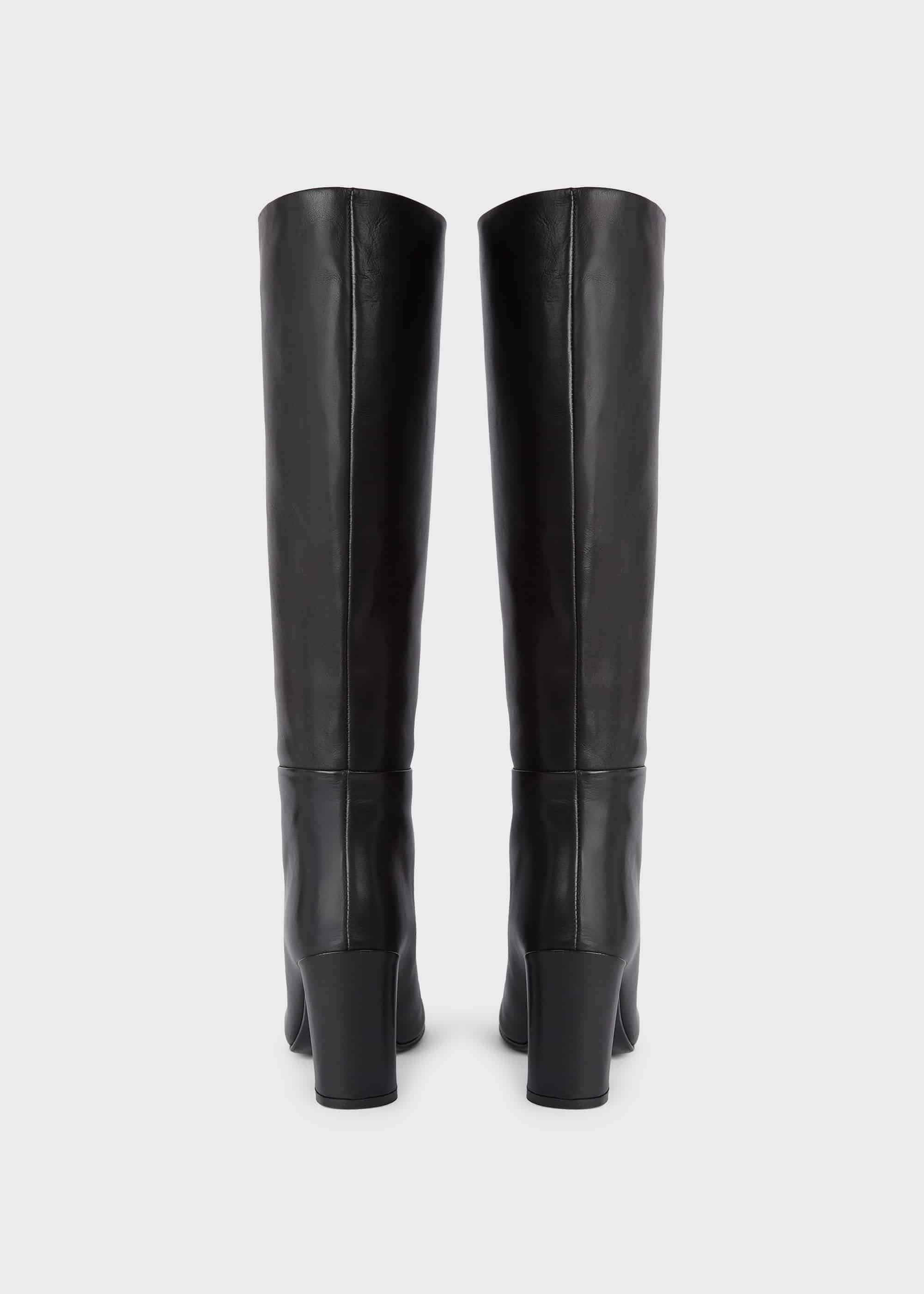 Anastasia Leather Knee High Boots, Black, hi-res